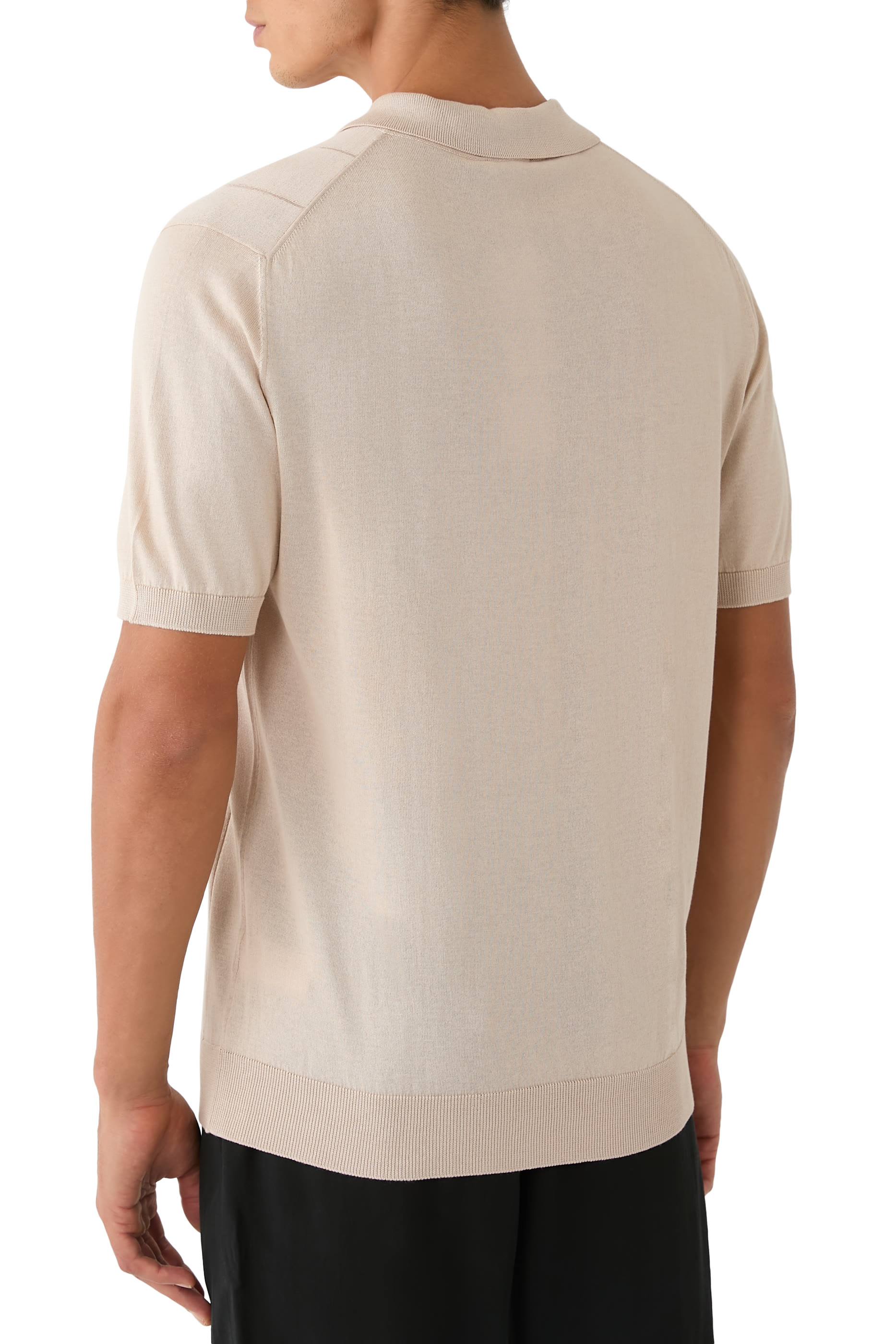 Open Collar Polo Shirt