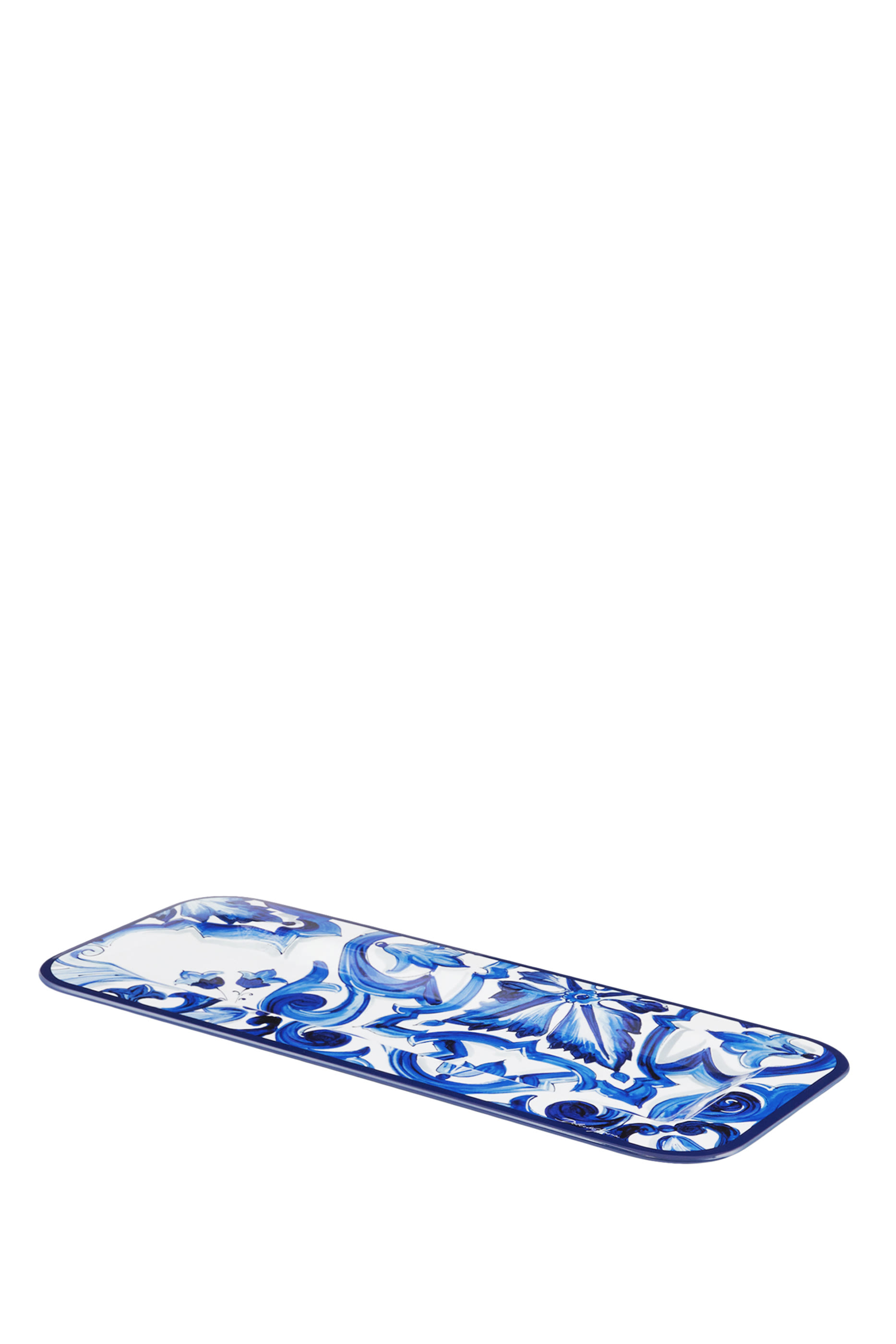 Blu Mediterraneo Rectangular Wooden Tray Small