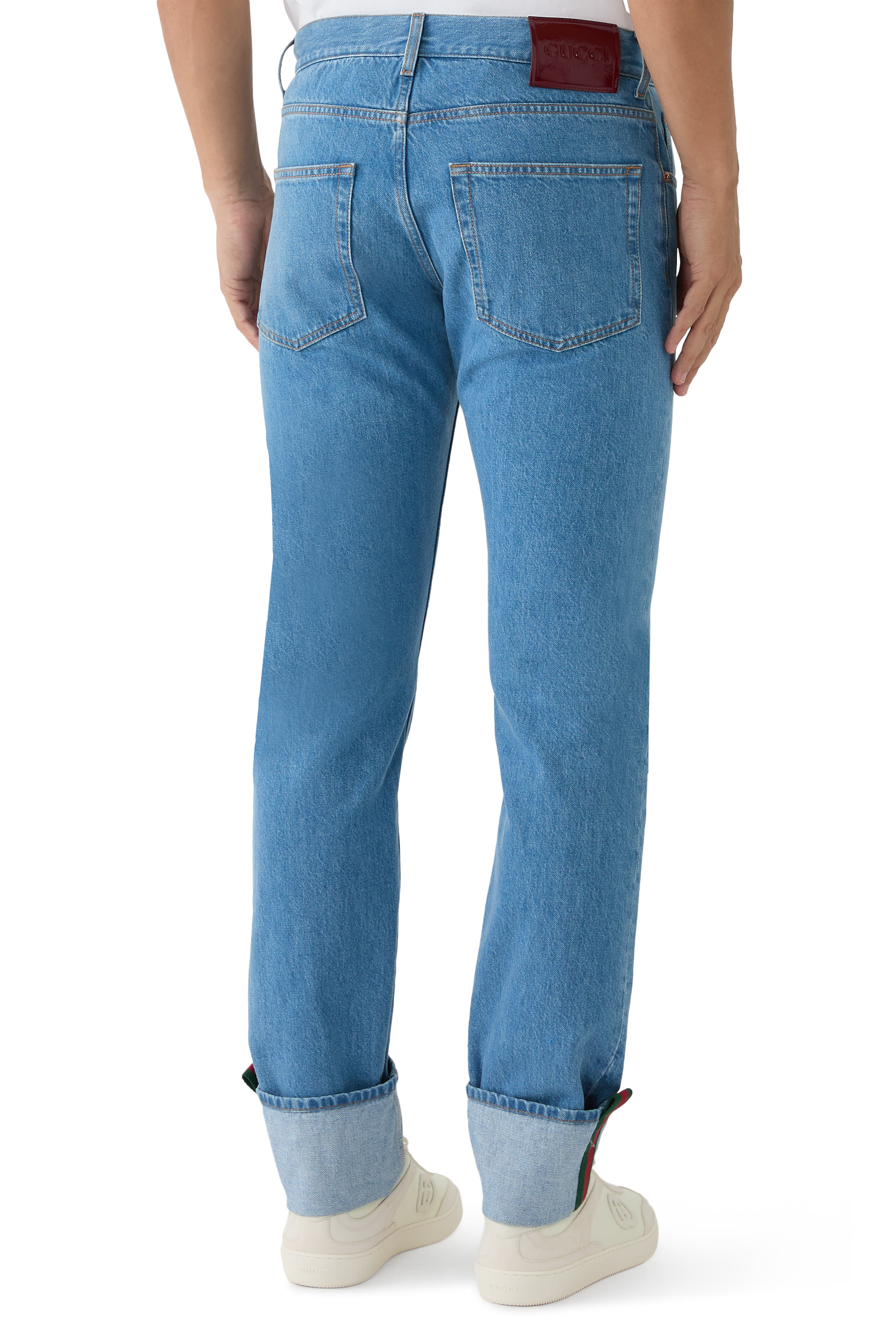Tapered Denim Jeans