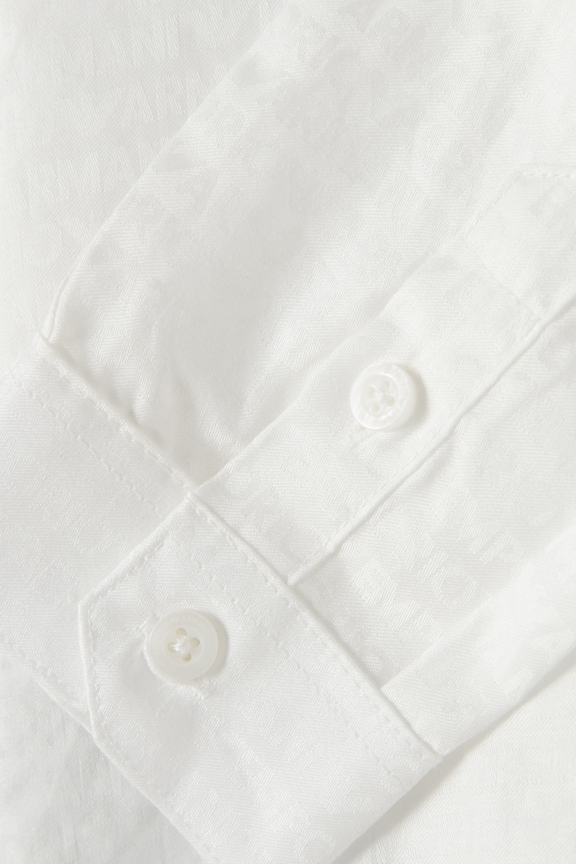 Baby Poplin Shirt with Monochromatic Eagle Embroidery