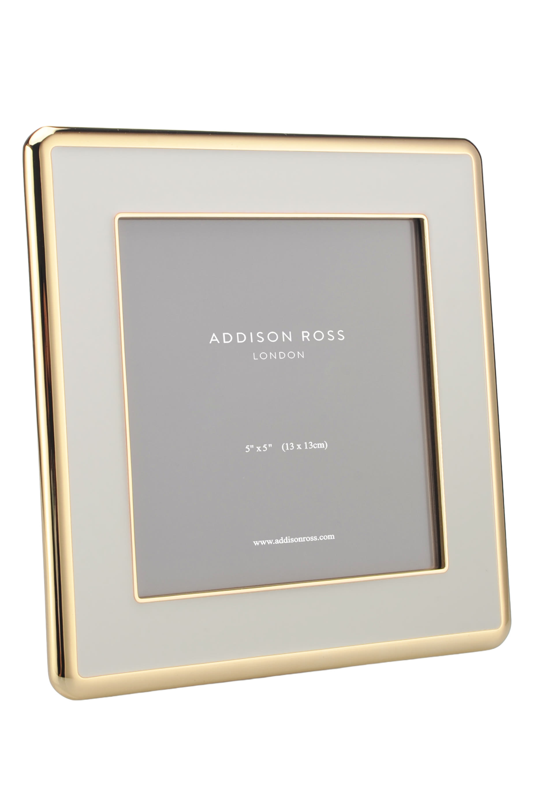 Curve Frame, Enamel & Gold, 5x5 