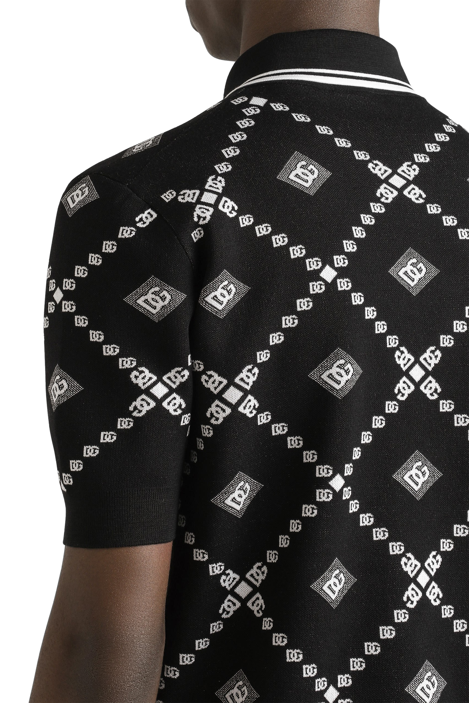 Jacquard Piqu&eacute; Polo Shirt