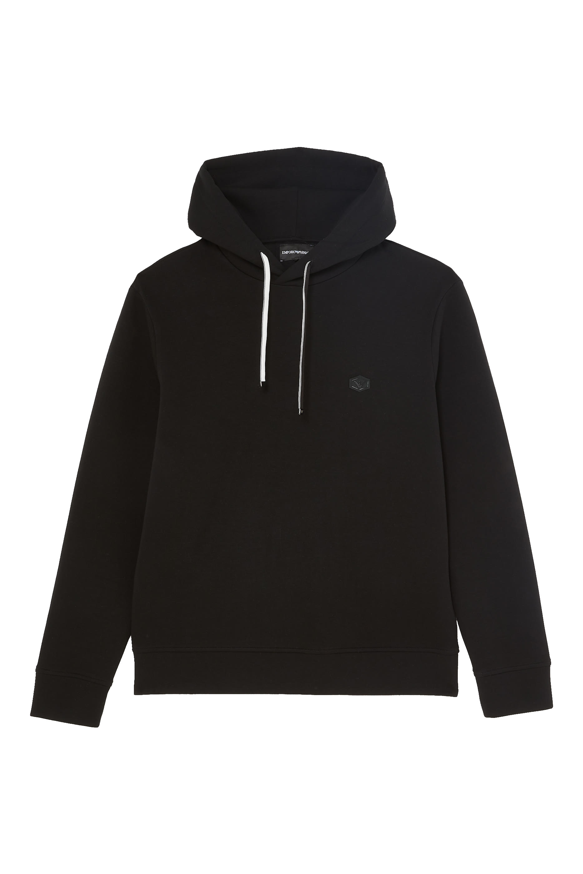 Hooded Sweatshirt with Micro Logo Patch