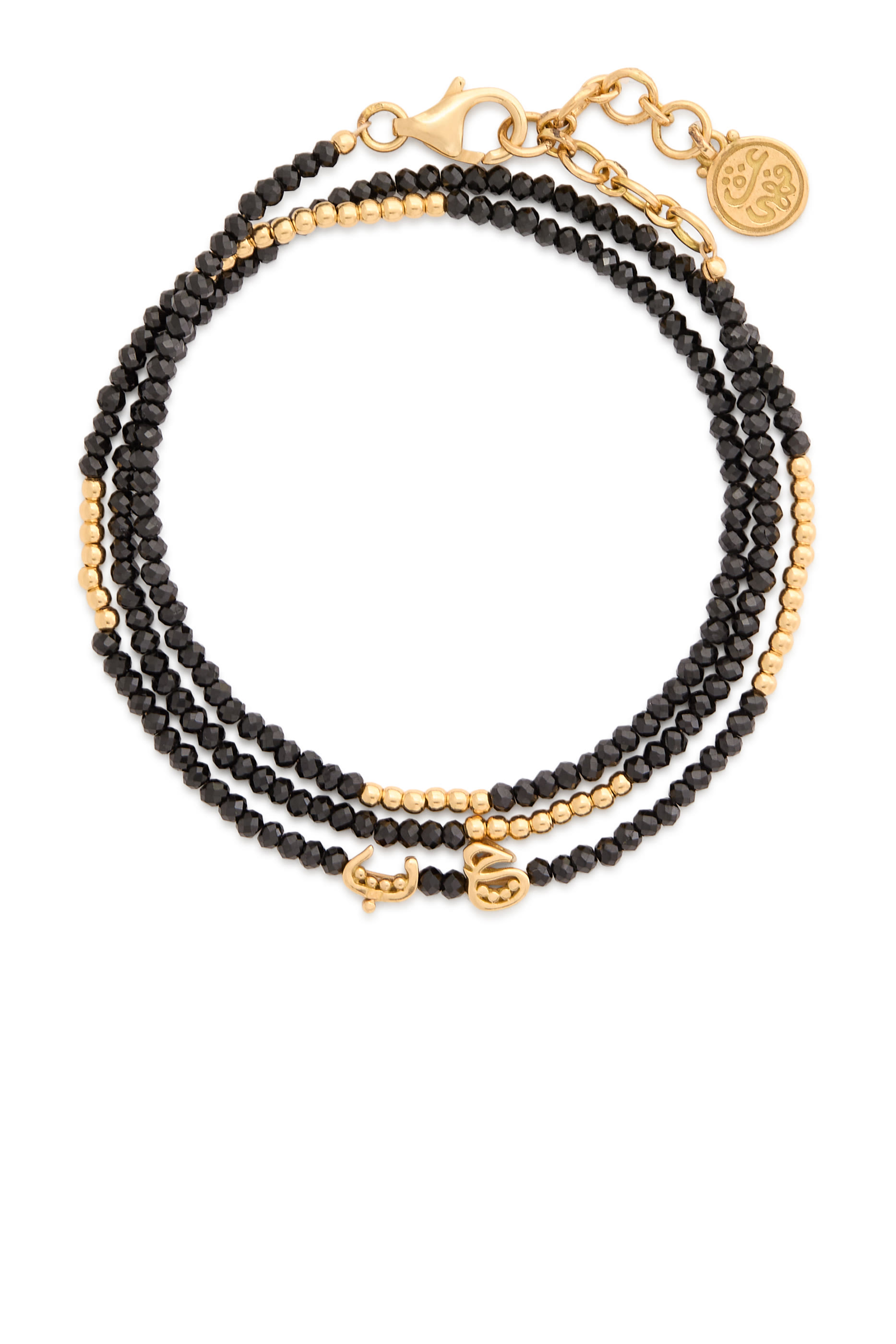 Wonders of Nature Wrap Around Bracelet, 18k Yellow Gold & Spinel