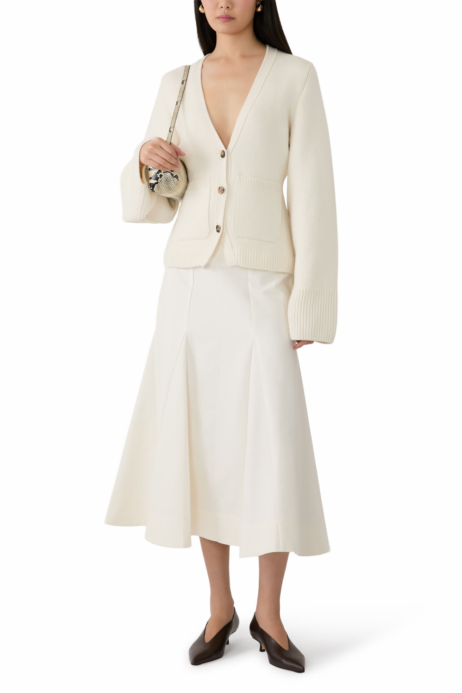 Sculptural Cotton Skirt