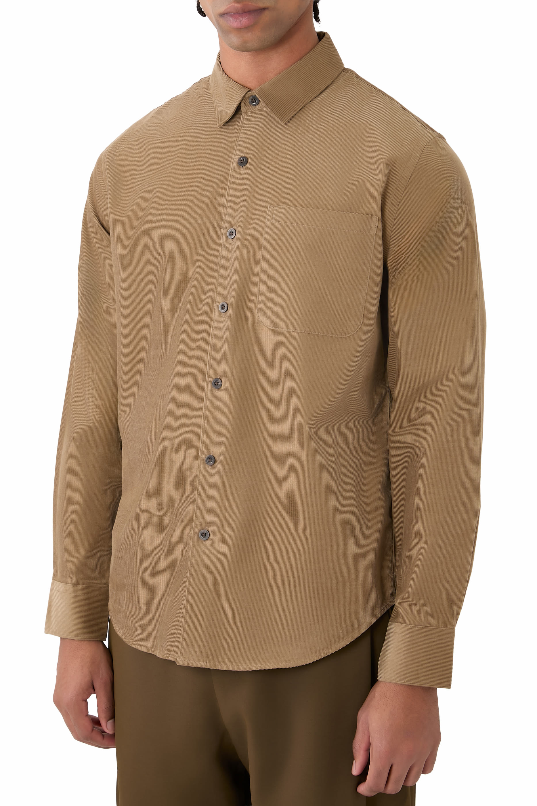 Button-Up Corduroy Shirt