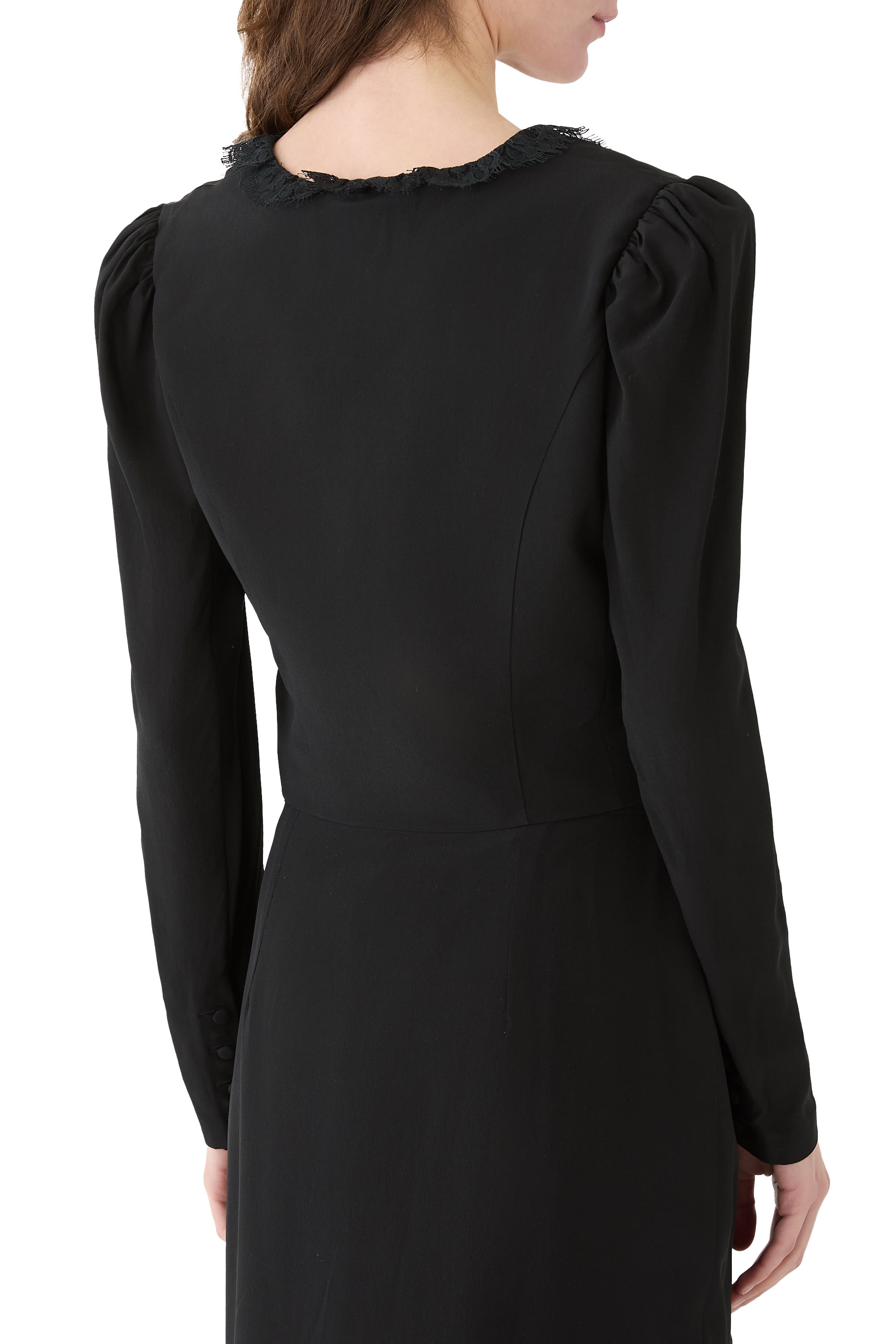 Bustier Ruffled Silk Top