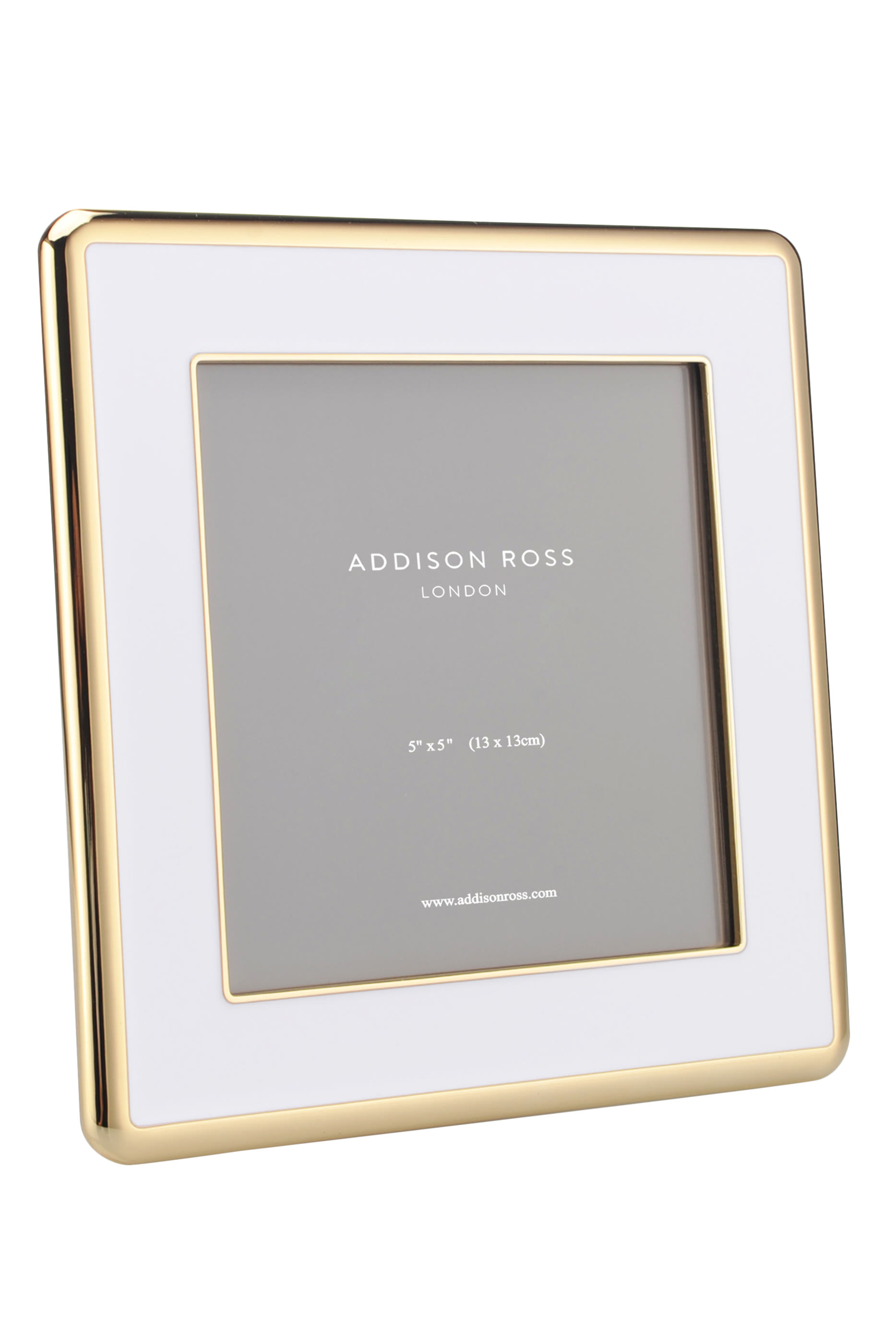 Curve Frame, Enamel & Gold, 5x5  