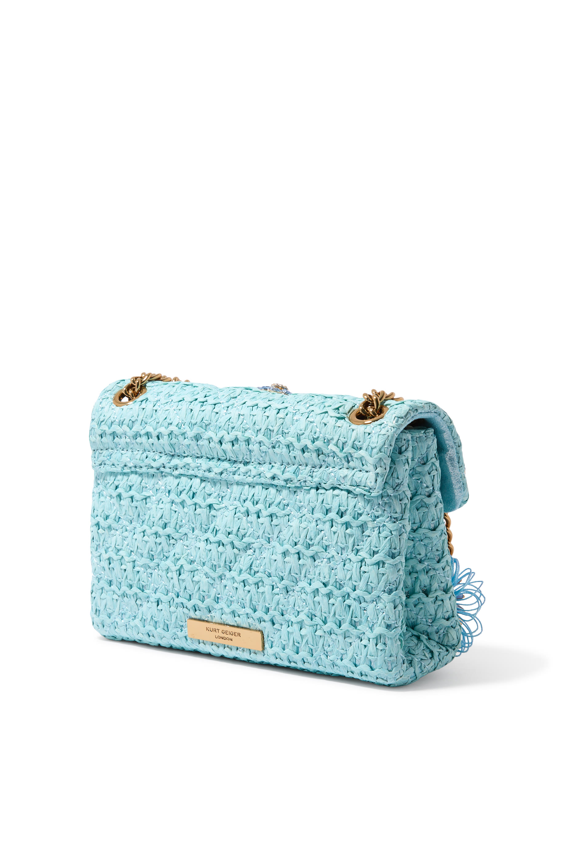 Kensington Raffia Effect Mini Crossbody Bag