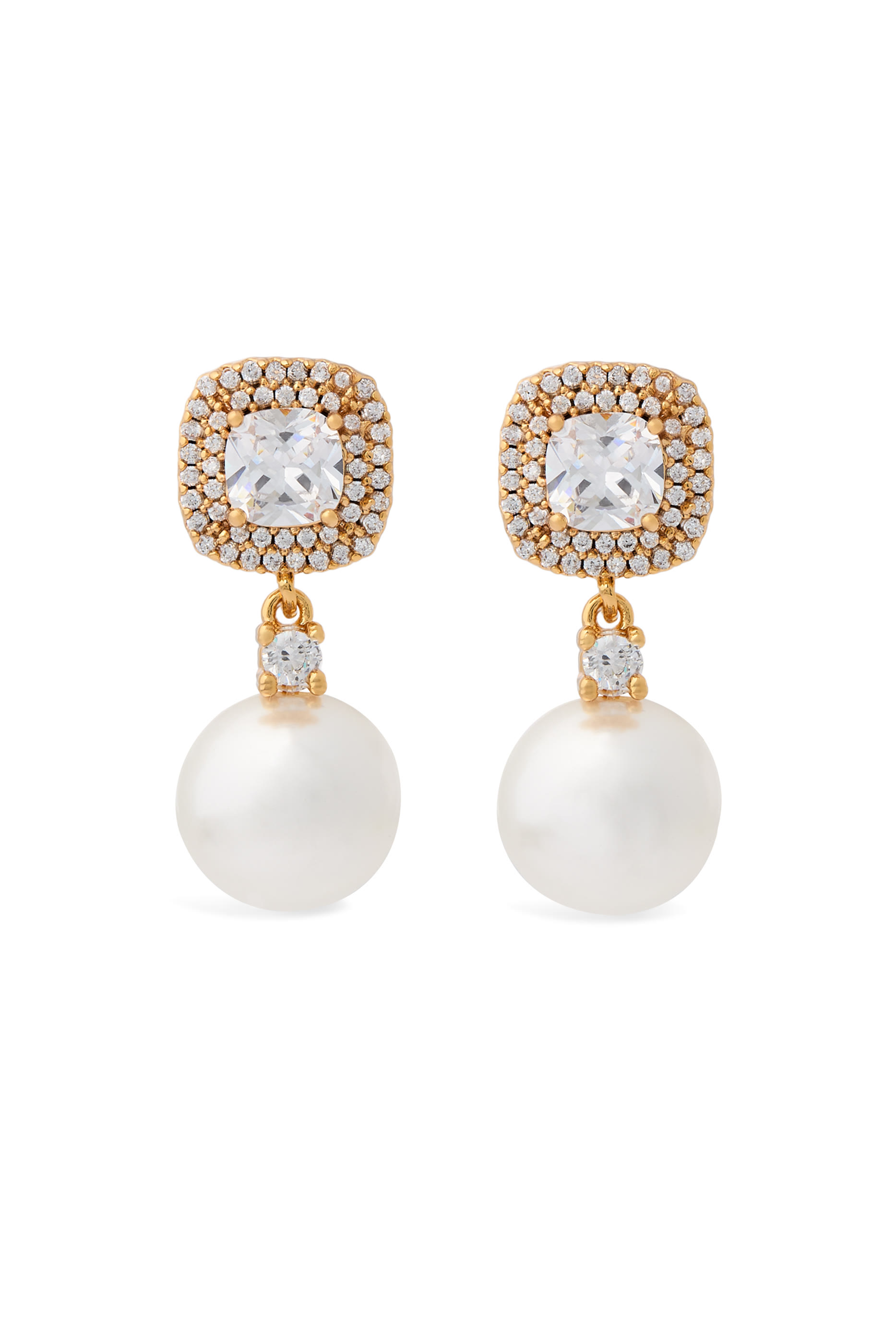 Crystal Pearl Earrings