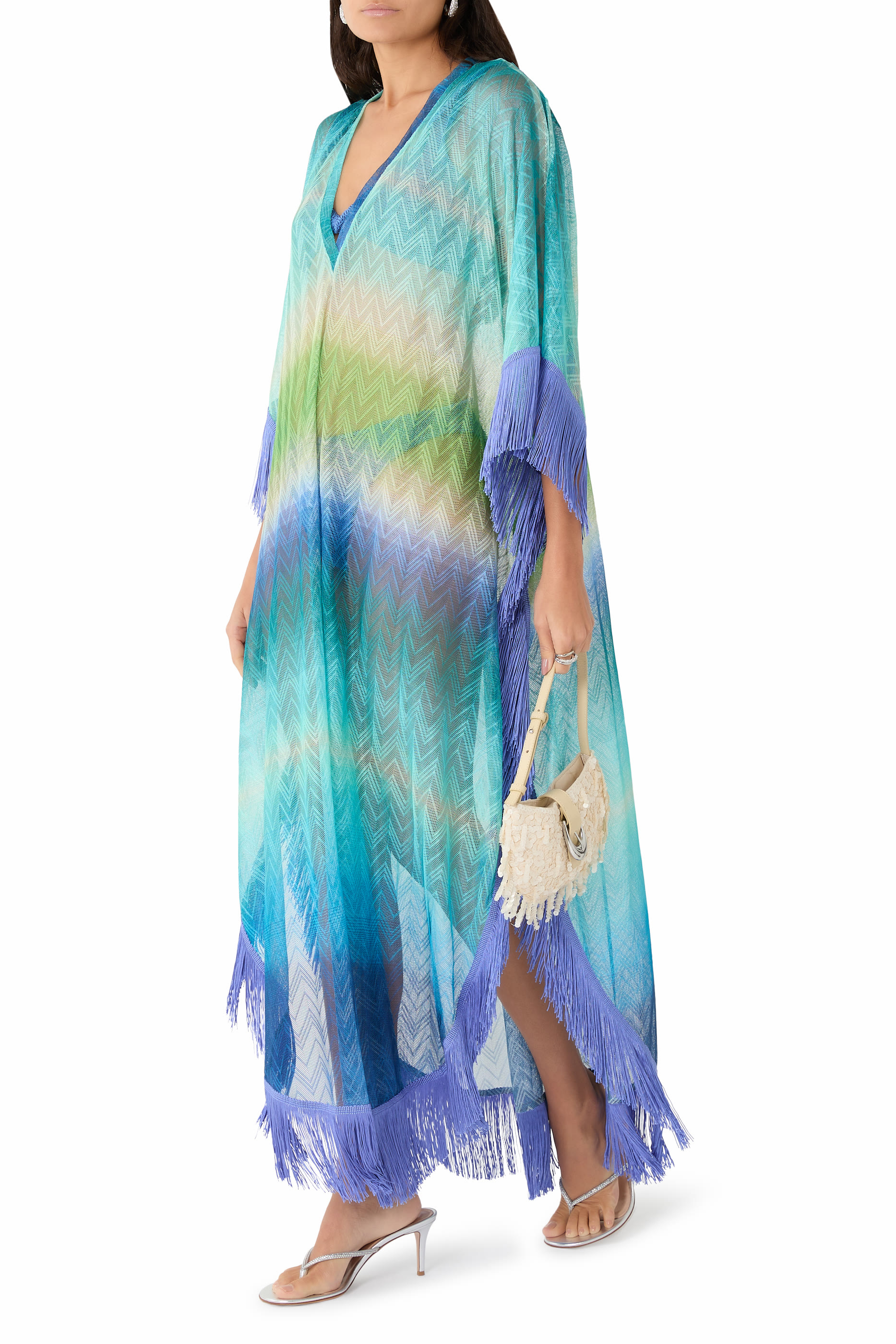 Long Cover-Up with Fringes  