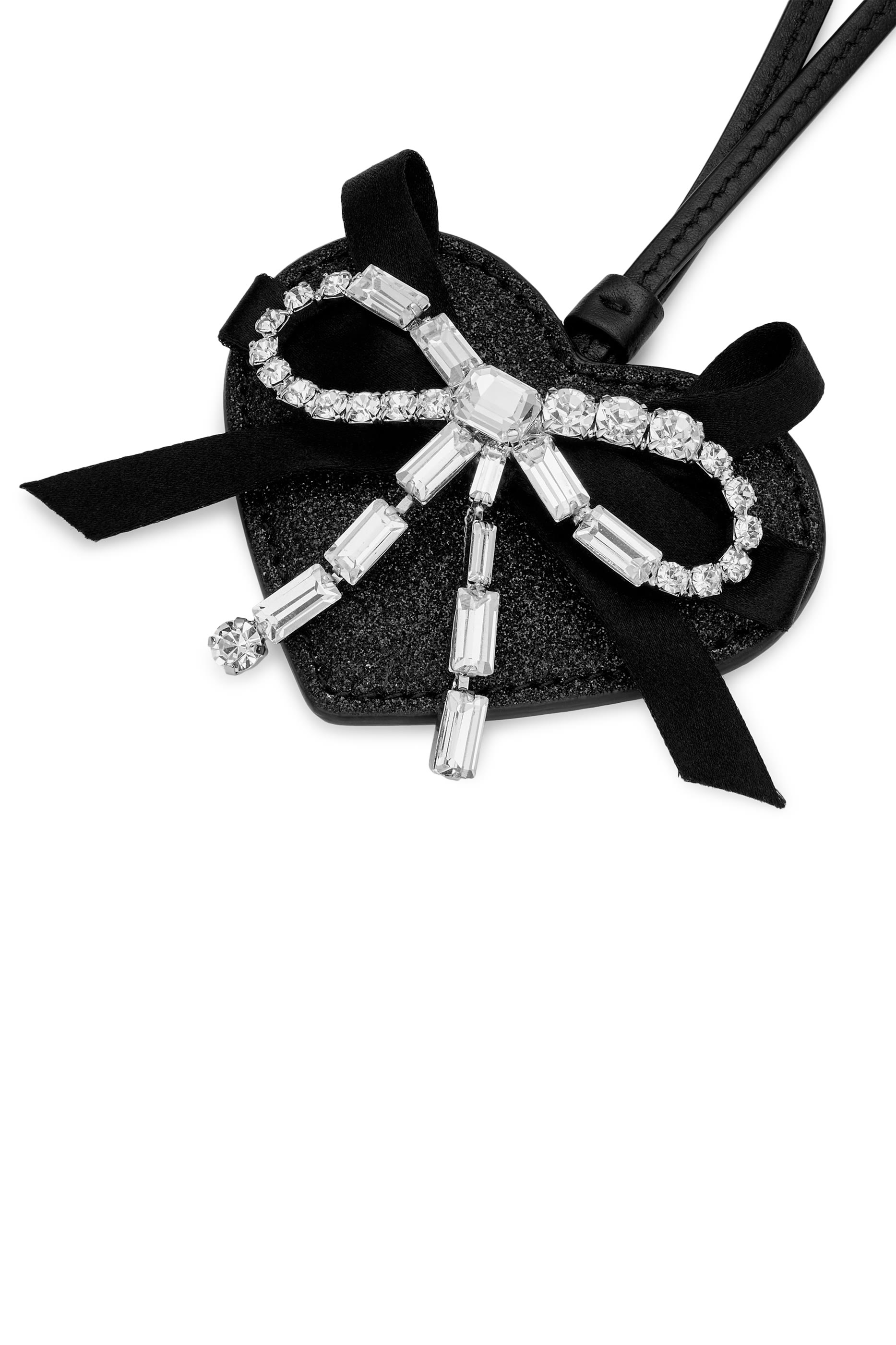 Bow-Detail Heart Charm