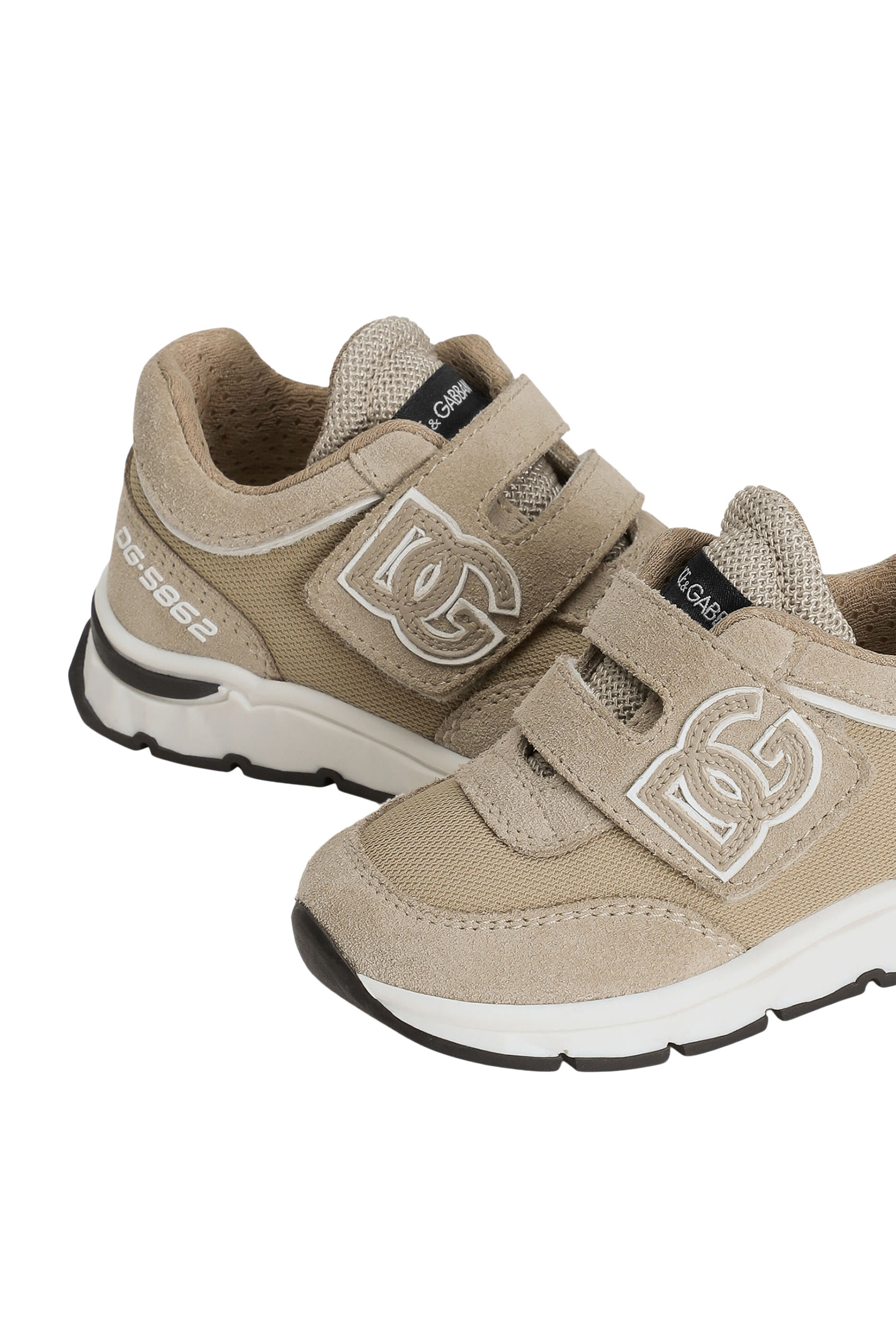 Kids Mesh and Split Leather DG Running Sneakers