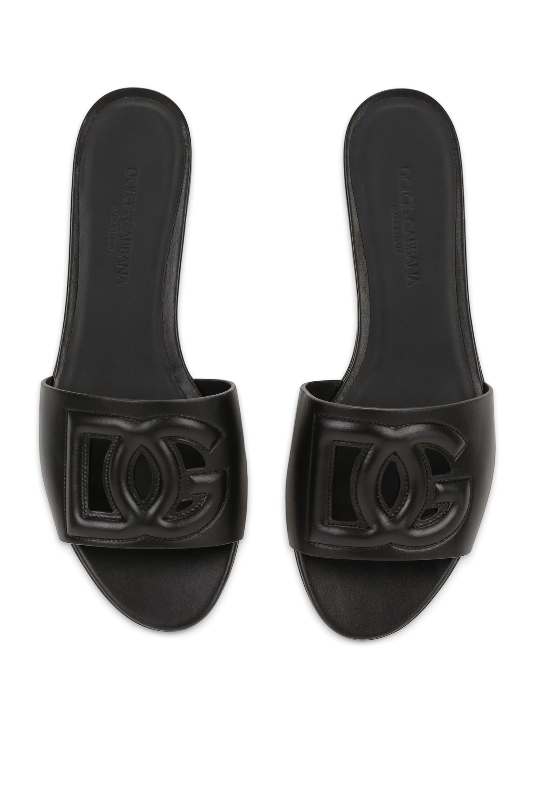 Calfskin Sliders with DG Logo 