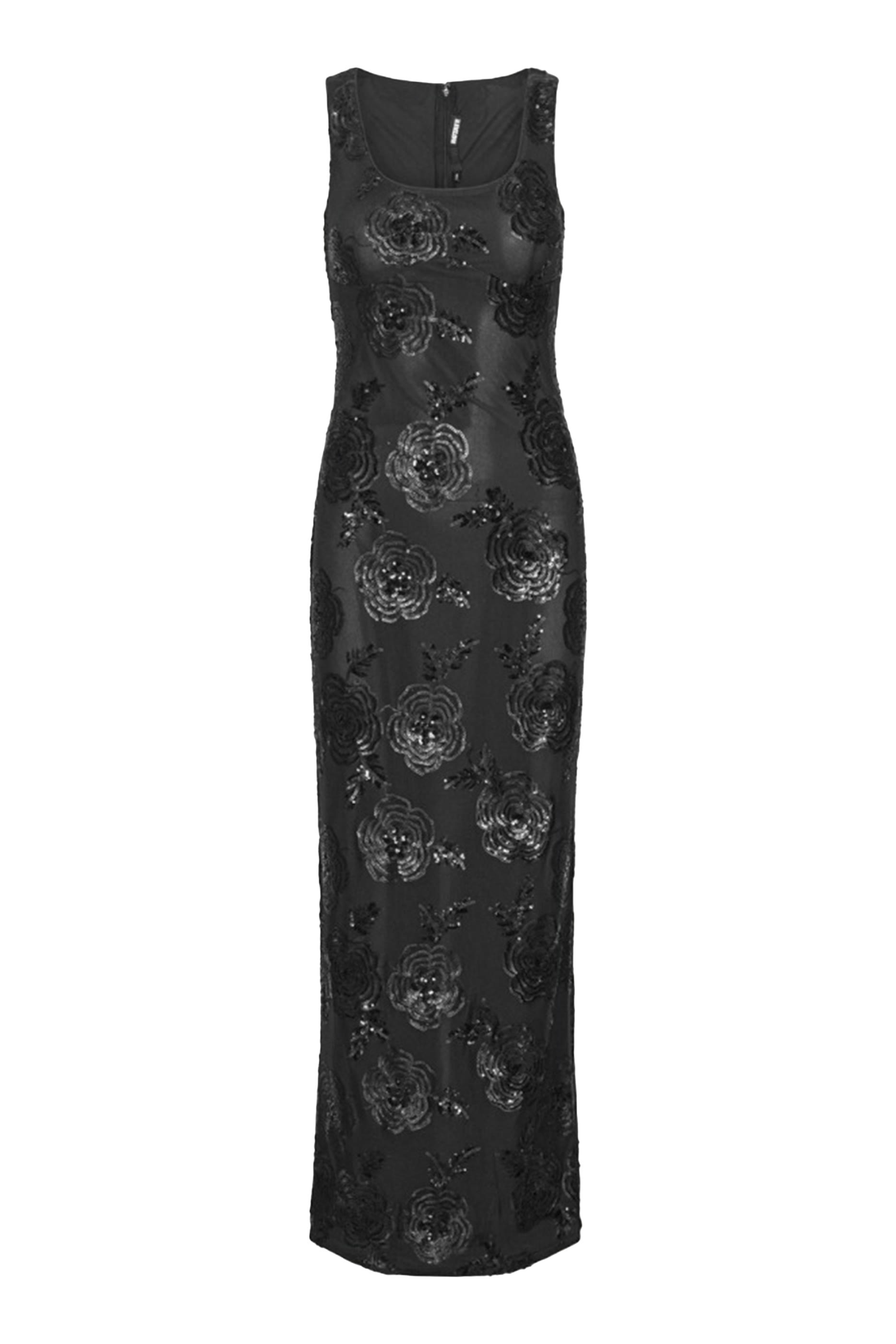  Sequins Fitted Maxi Dress