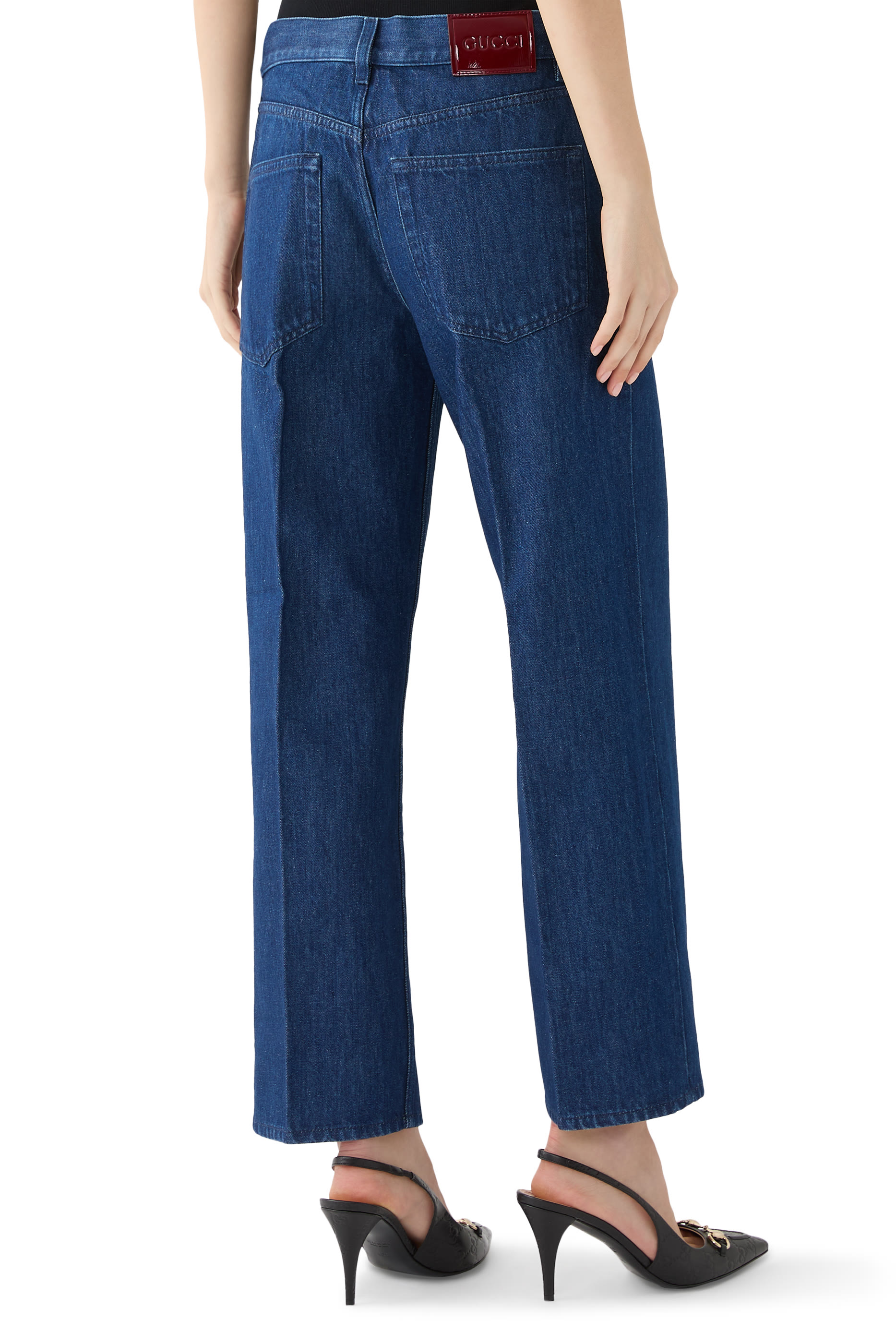 Logo Label Denim Pants