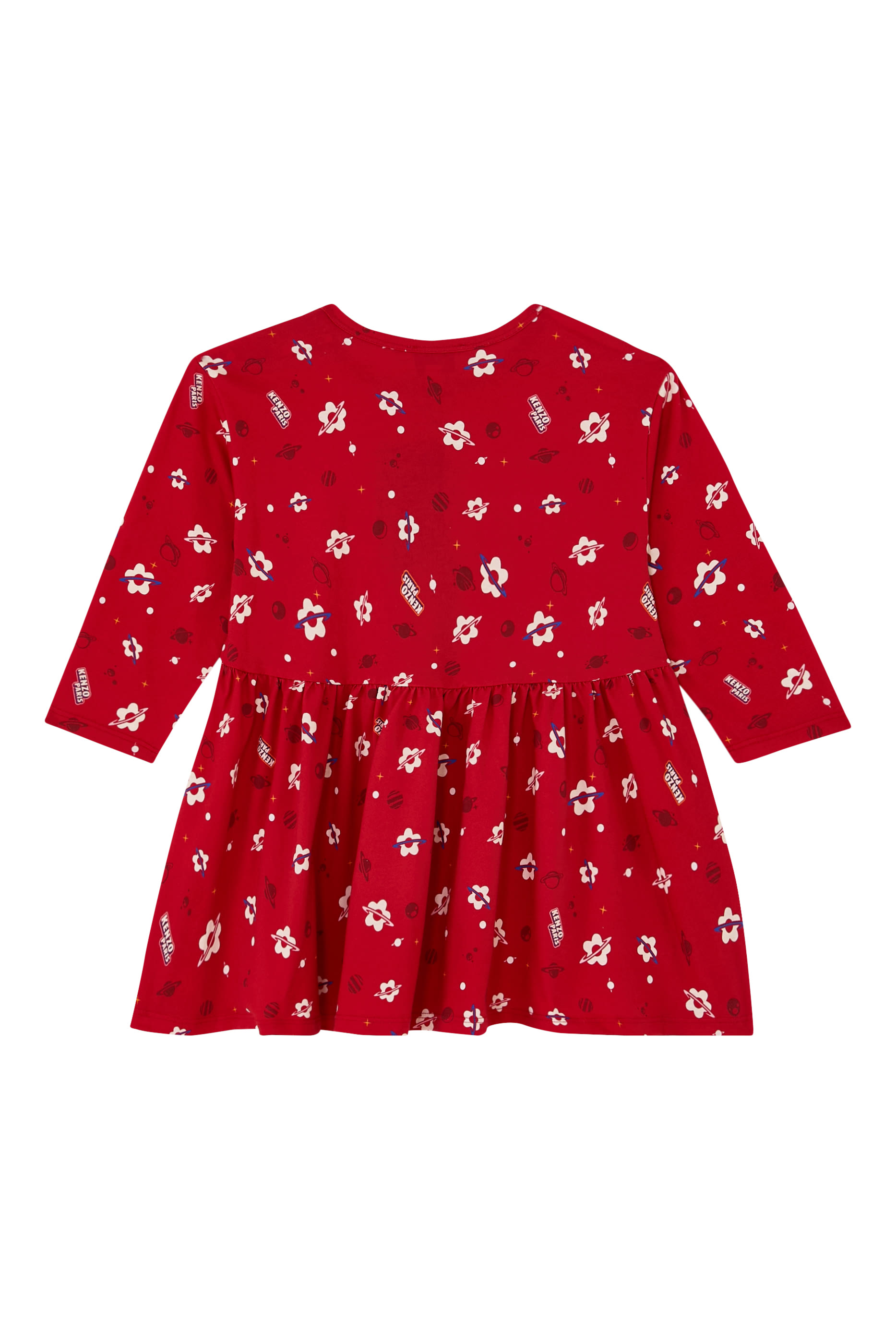 Kids Floral-Print Ruffled Dress