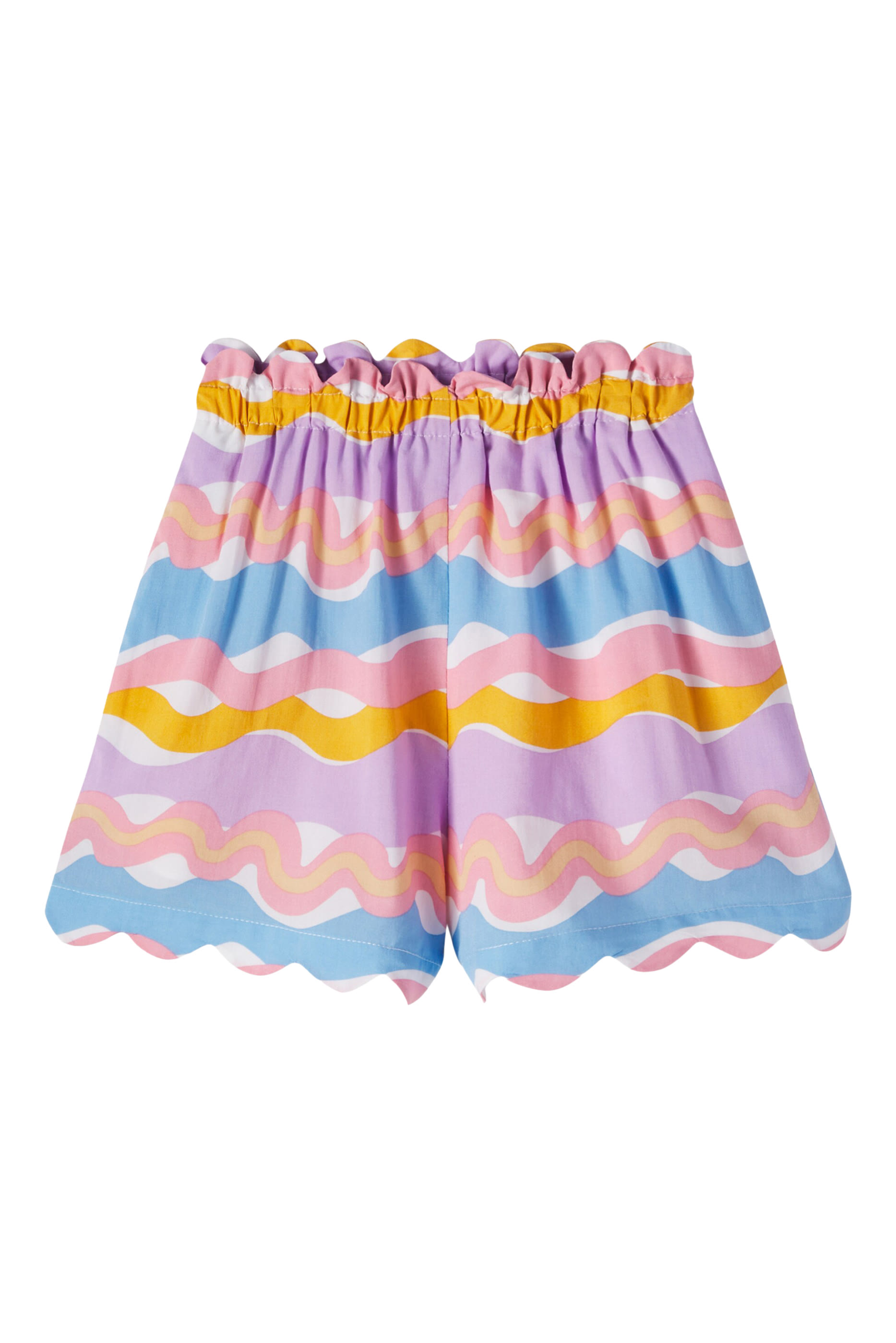 Kids Wave Pattern Shorts