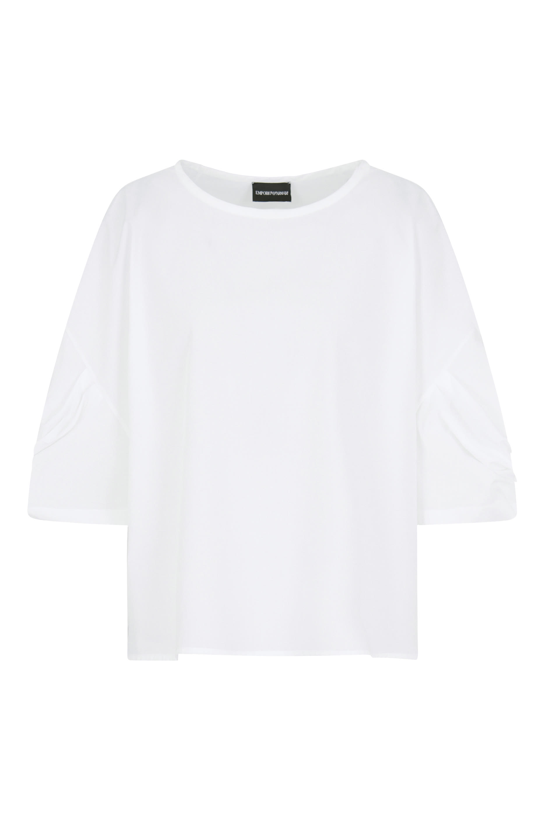 Twisted Sleeves Poplin Blouse