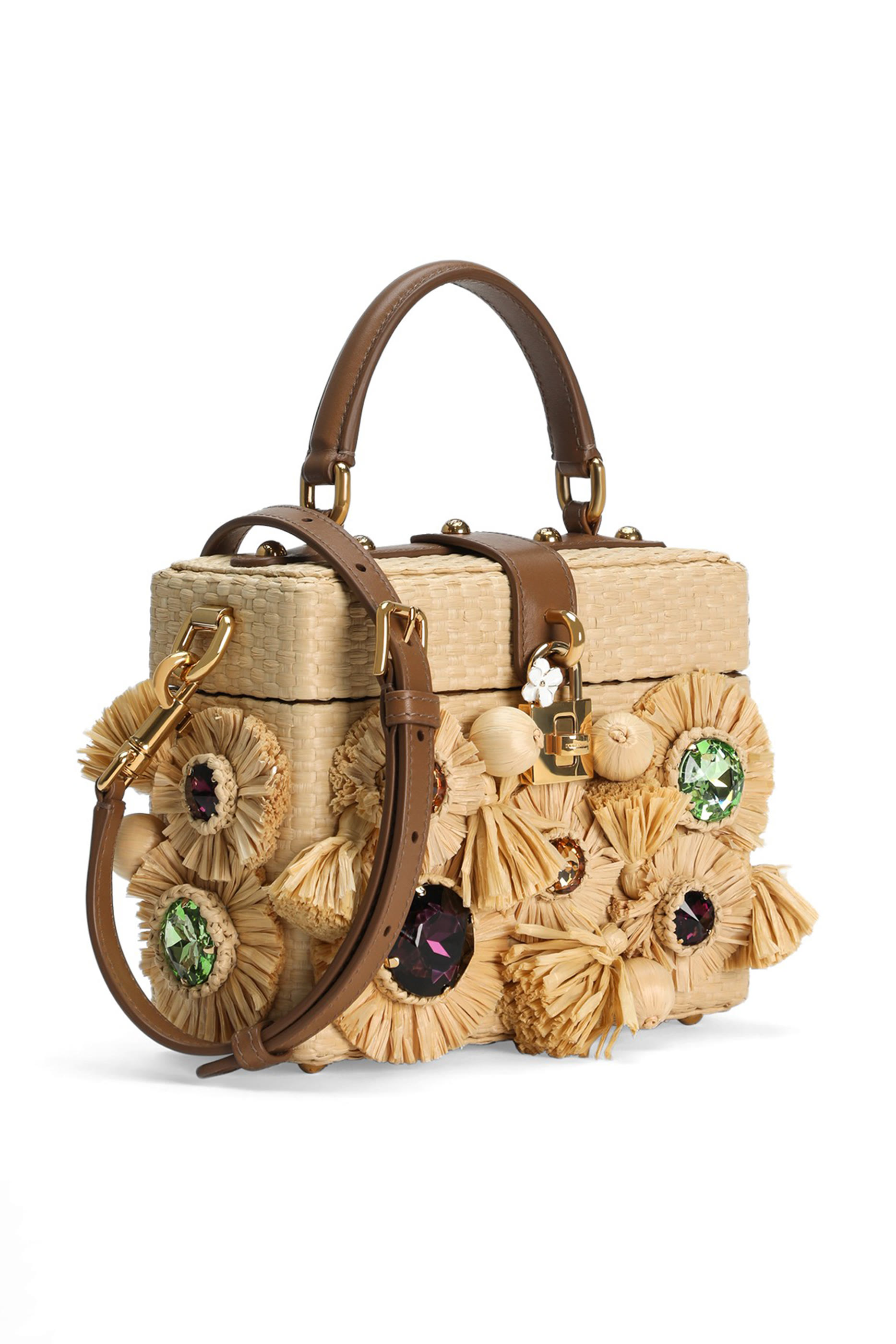 Dolce Box Embroidery Crochet Handbag 