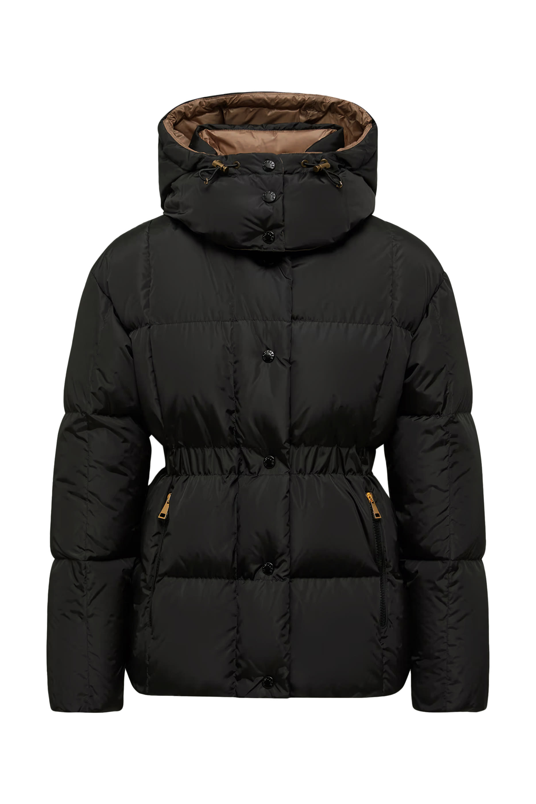 Agneux Square-Quilted Hooded Short Down Jacket
