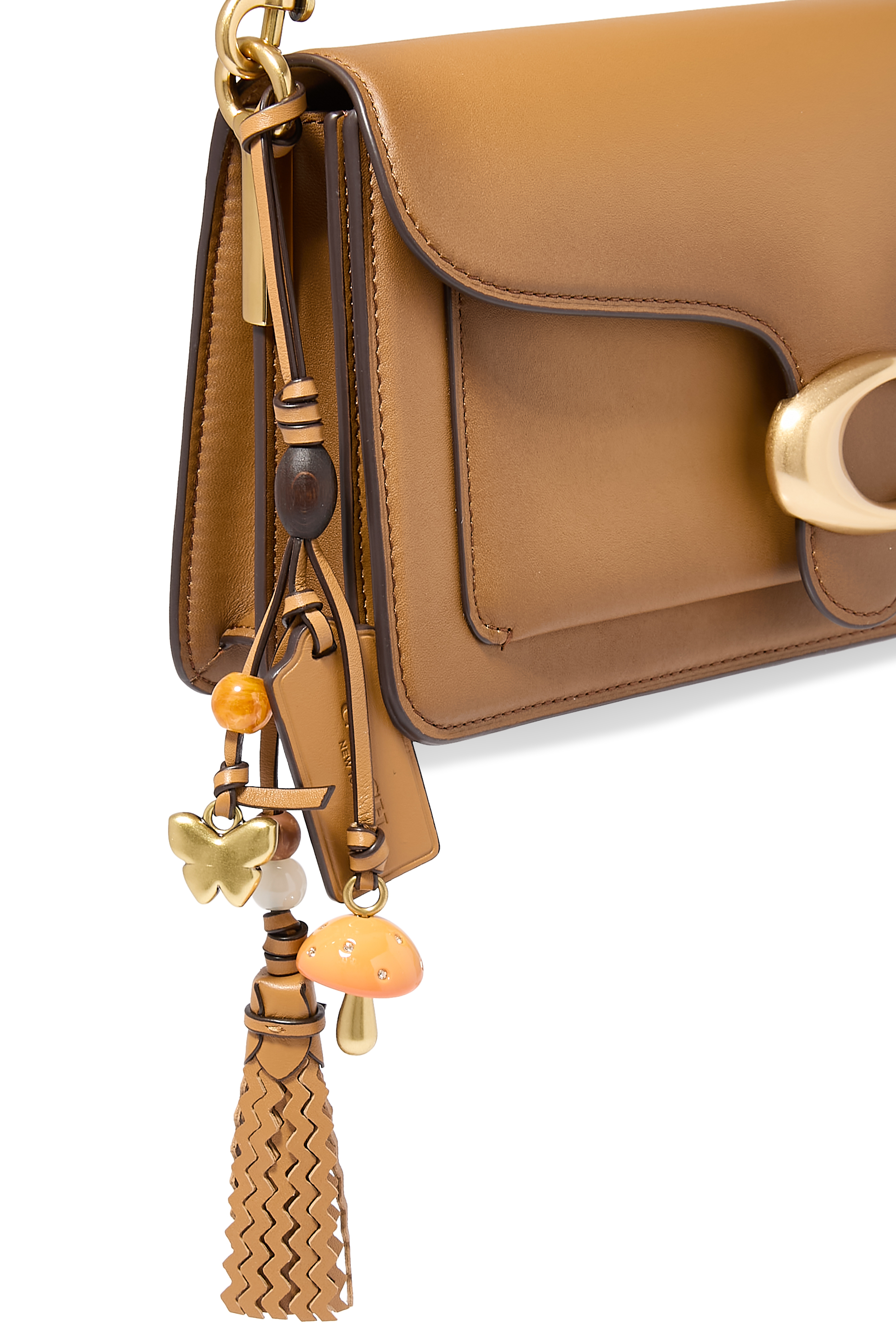 Mushroom Heritage Leather Bag Charm