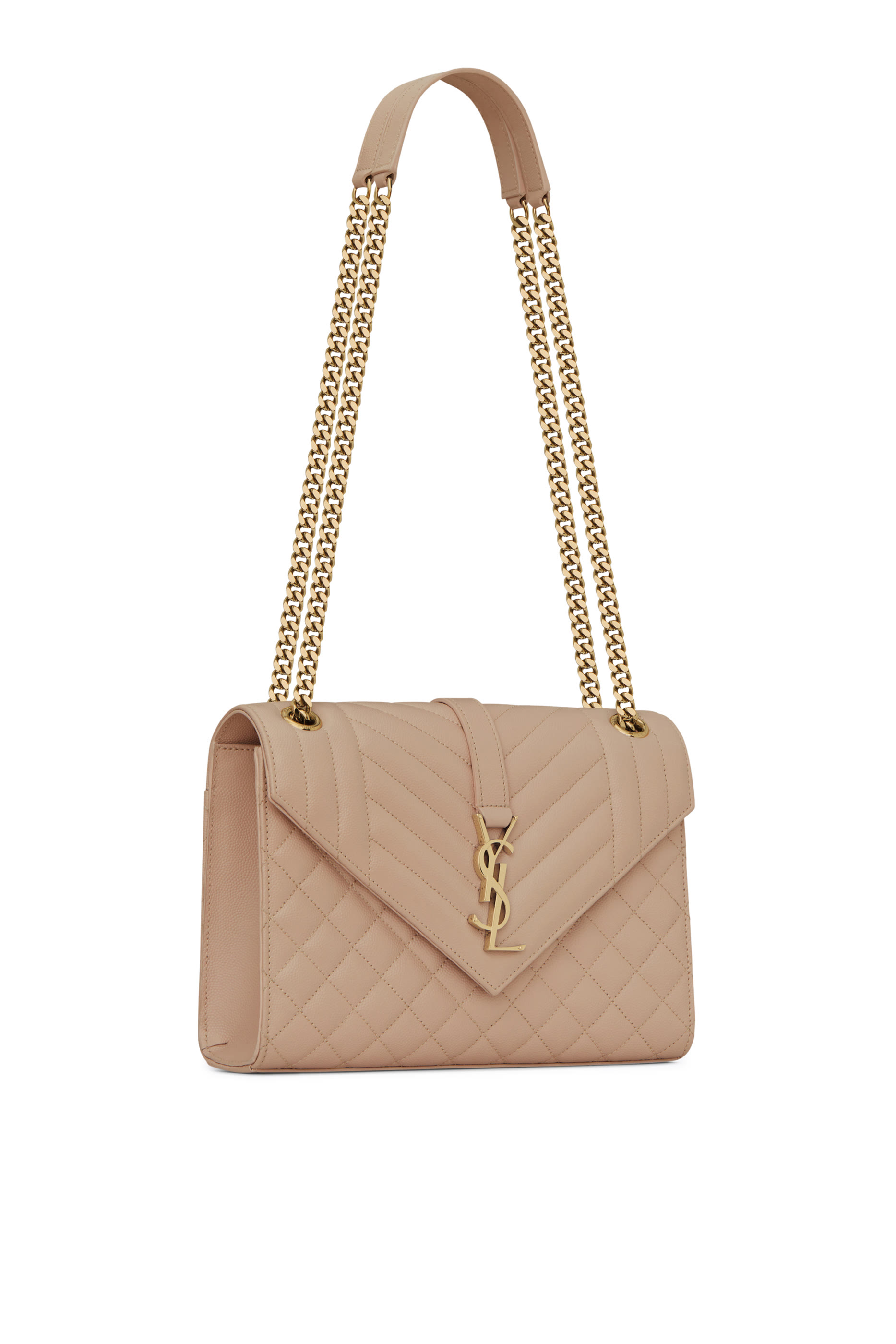 Enveloppe Medium Bag In Mix Matelass&eacute; Grain De Poudre Embossed Leather