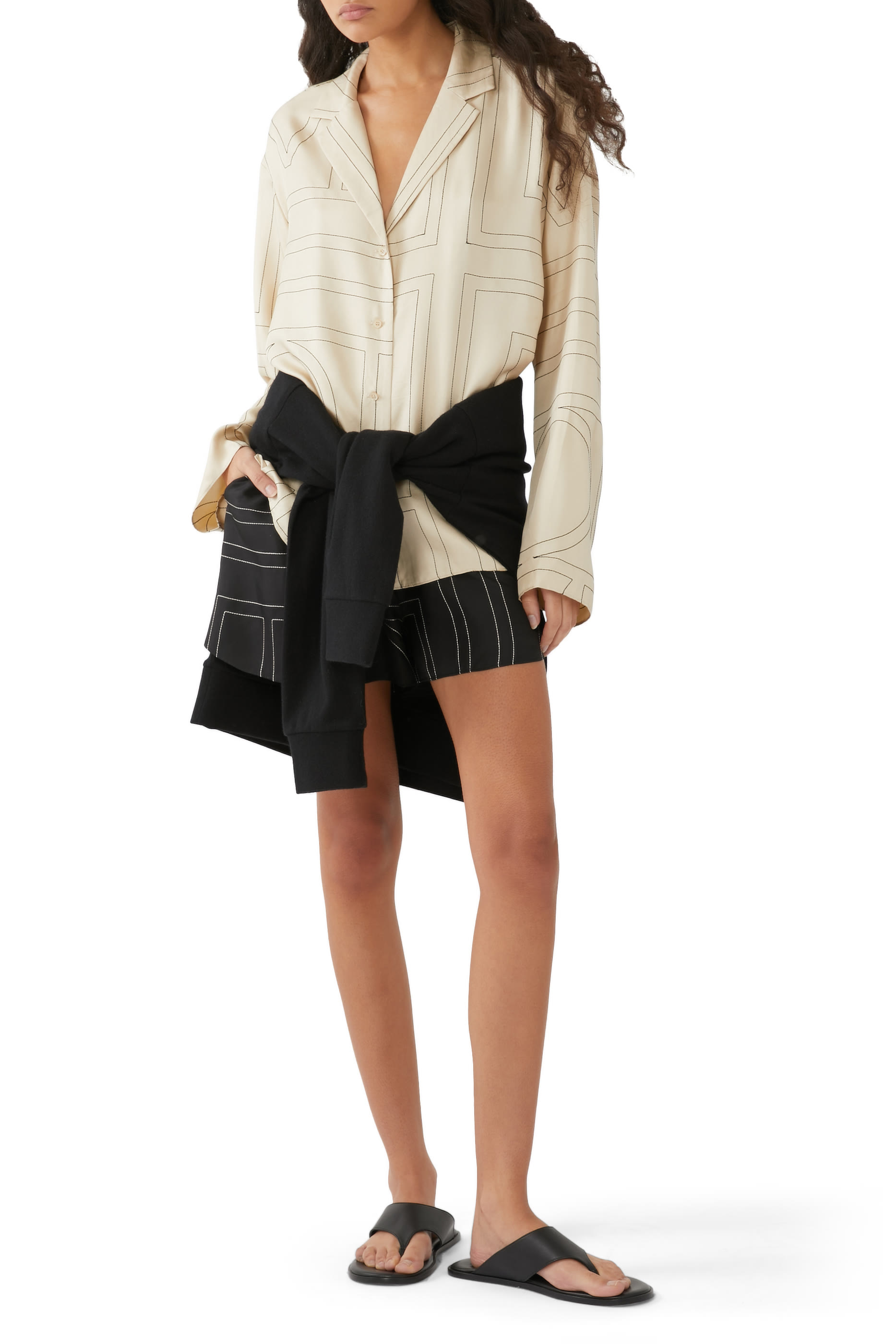 Monogram Silk PJ Shorts