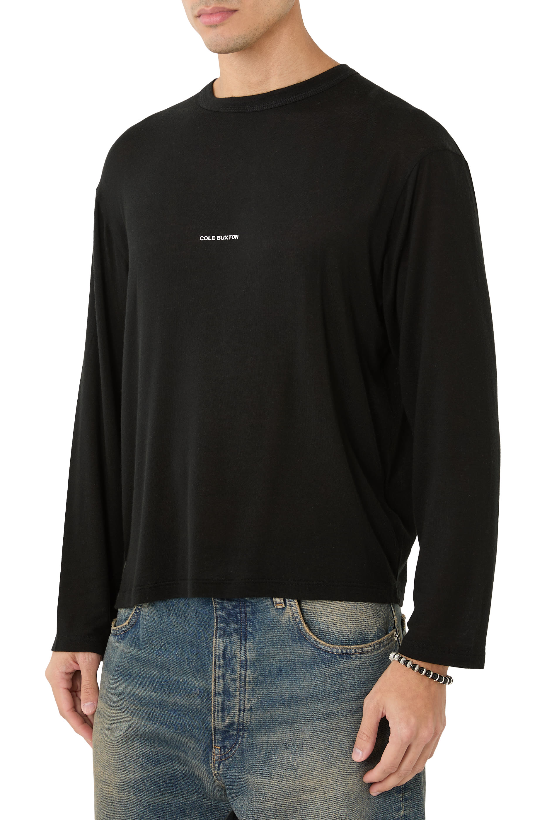  Mini Logo Sheer Long Sleeve T-Shirt