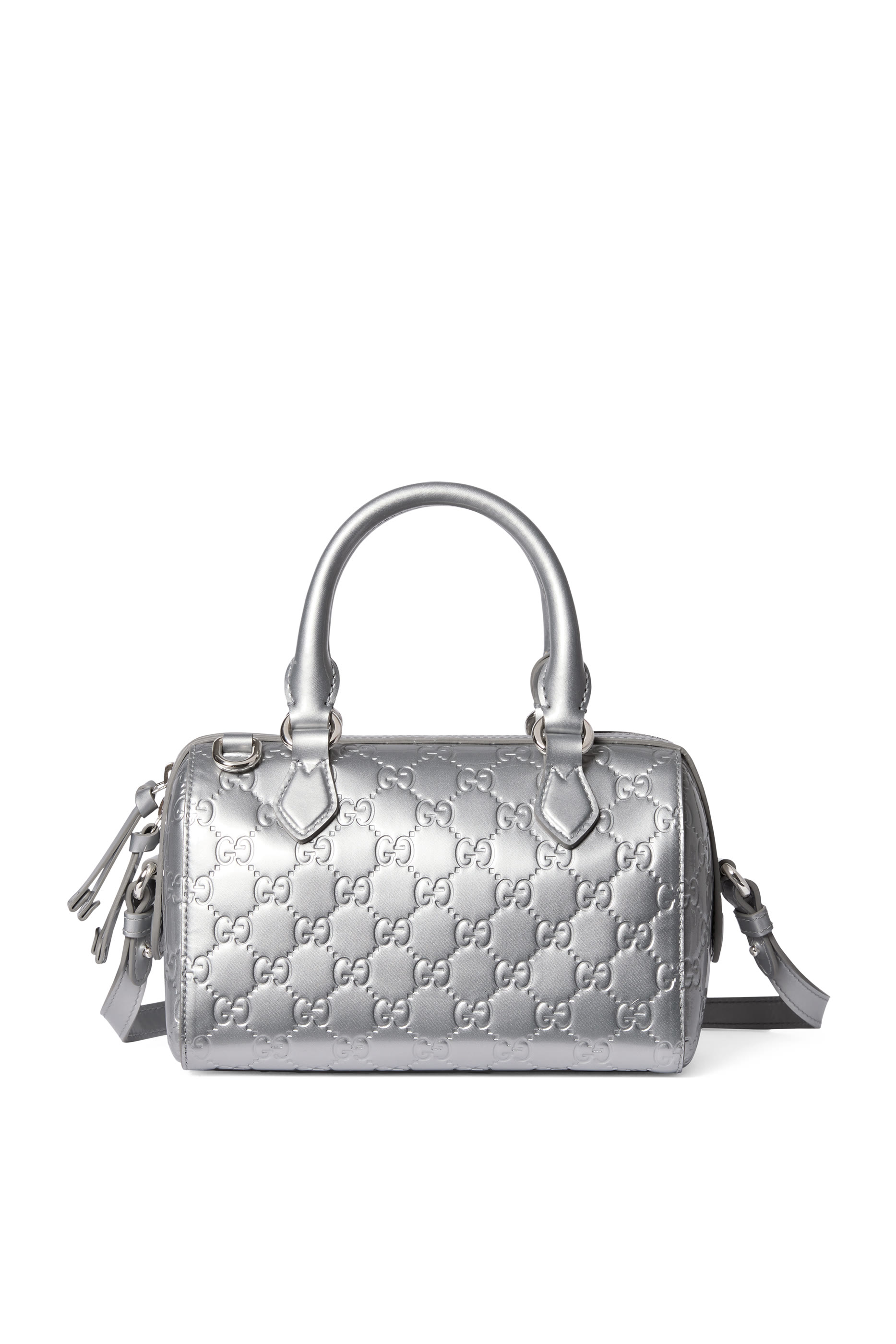 GG Emblem Small Boston Bag