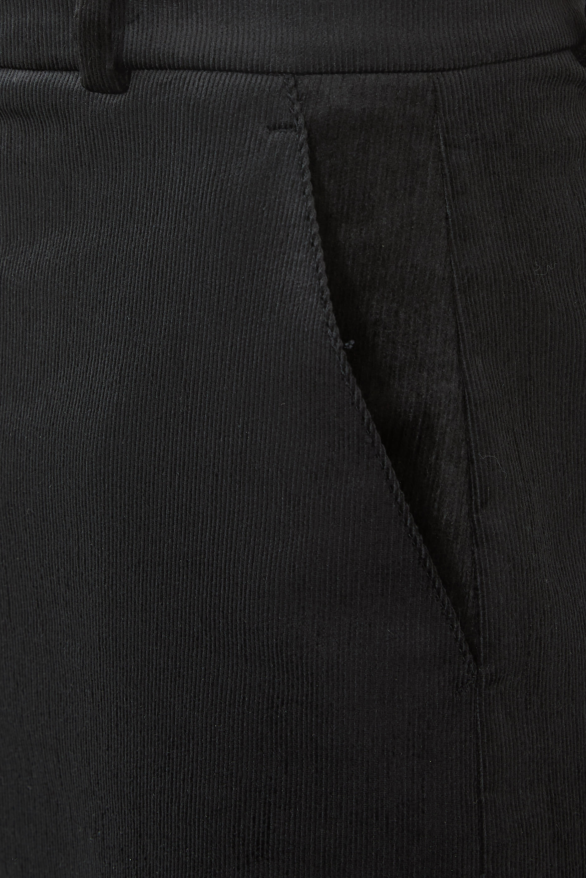 Velvet High-Waist Wide-Leg Trousers