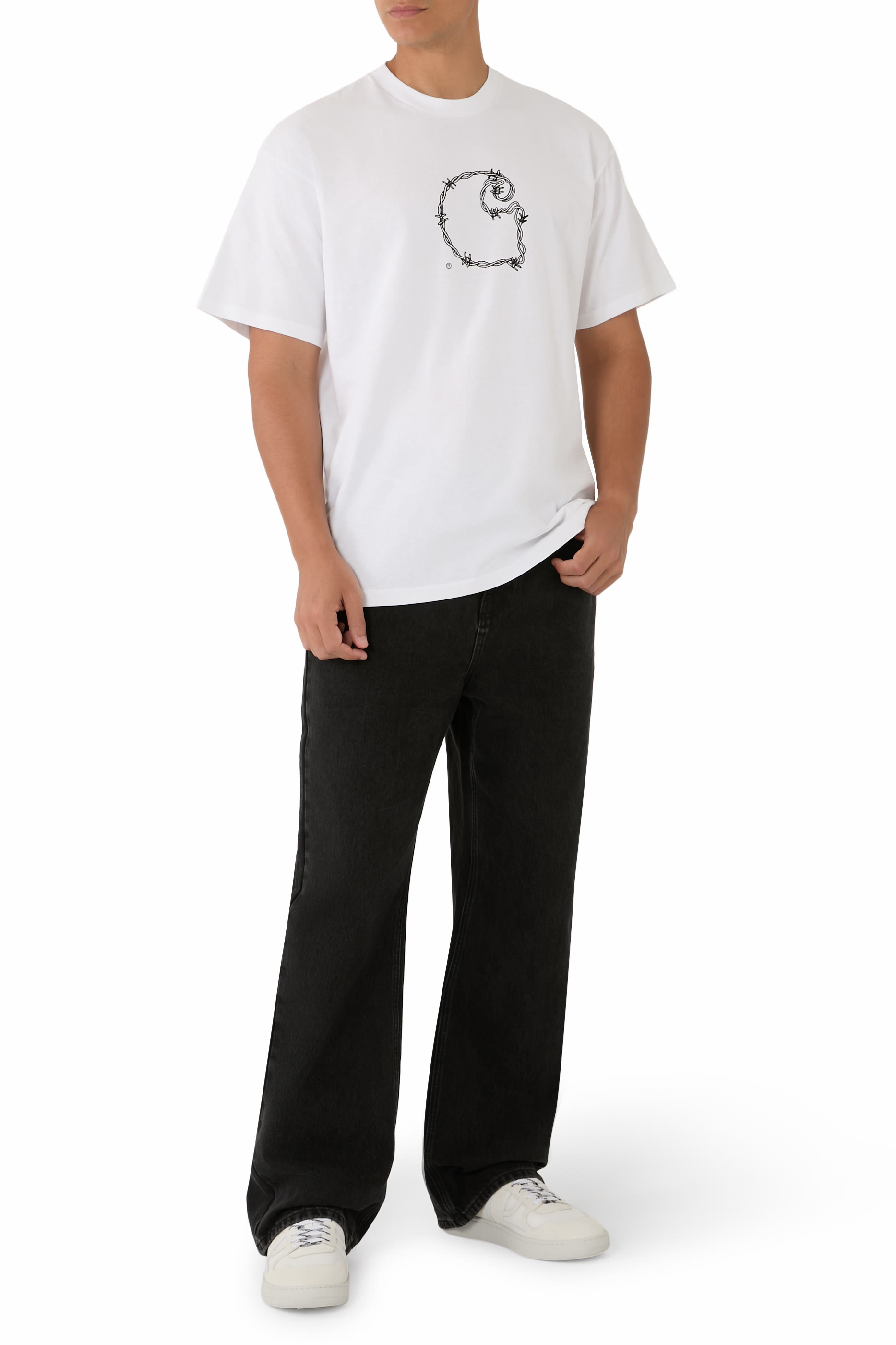 Short Sleeve Barbwire C T-Shirt