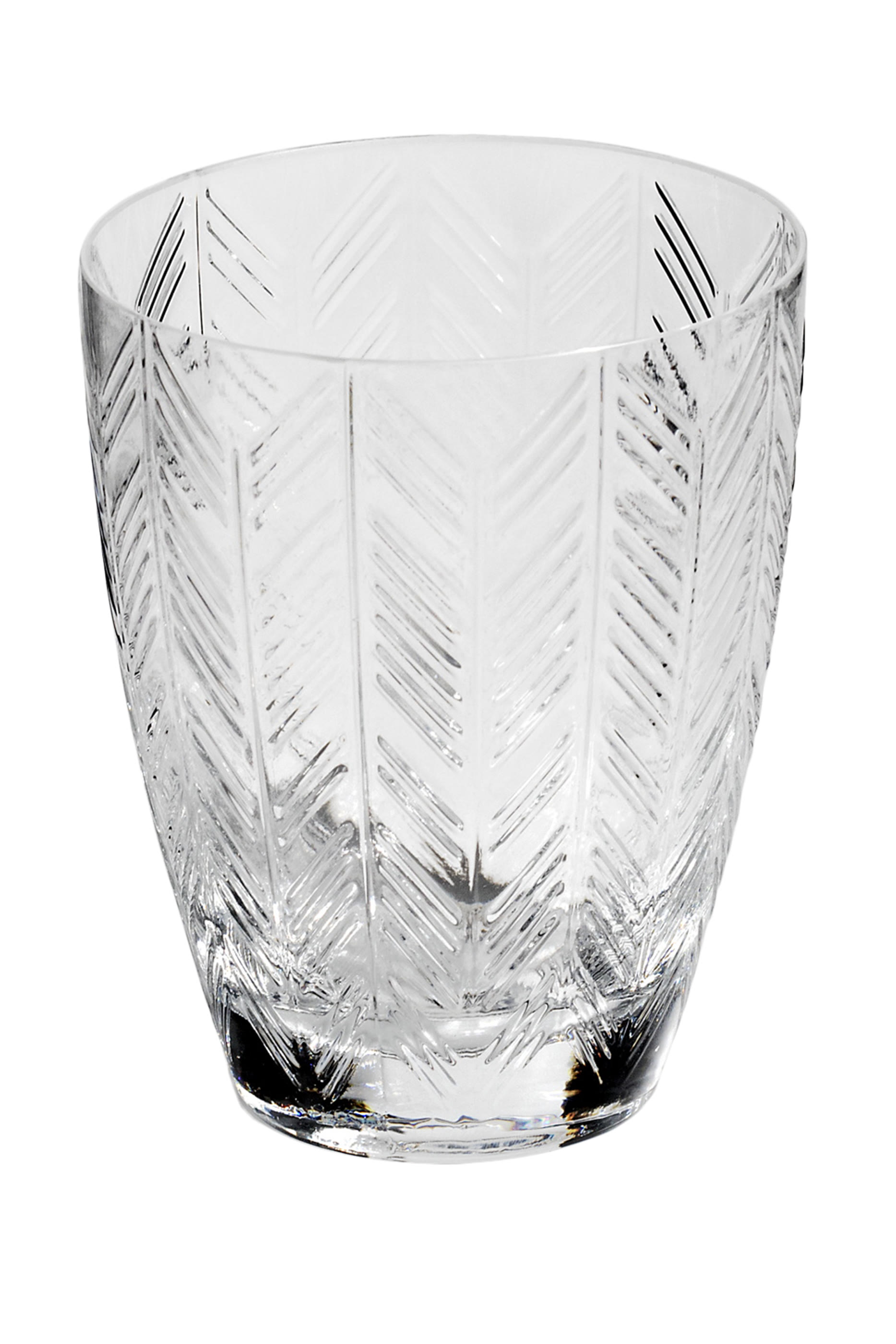 Zig Zag Water Glass