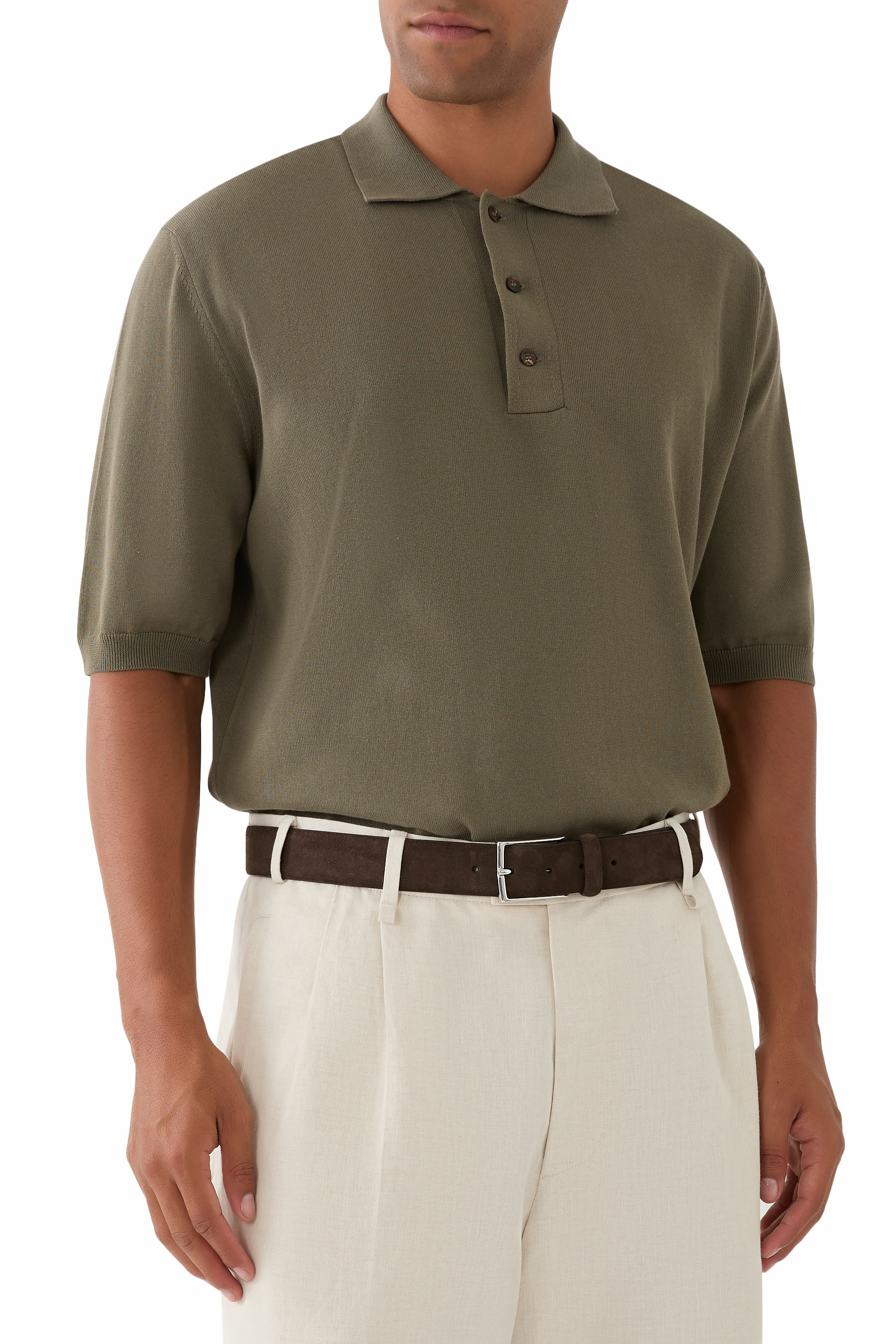 Calfskin Leather Suede Belt 