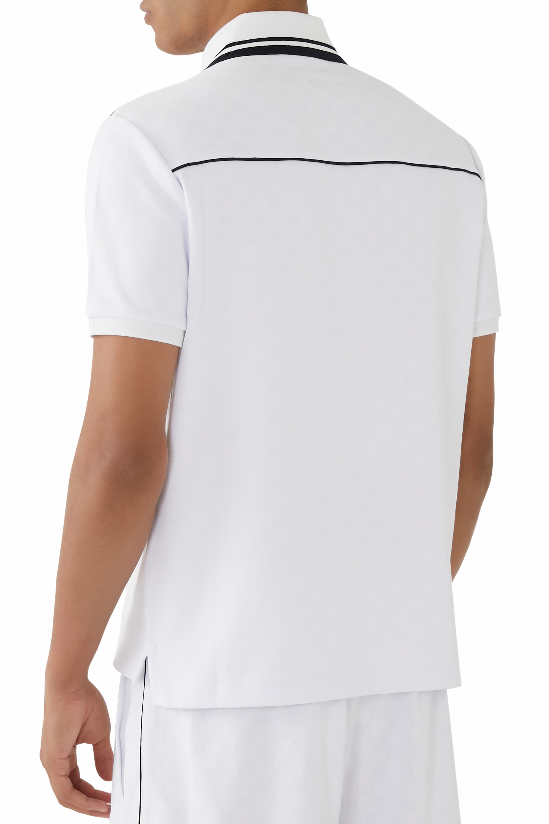 GG Nylon and Cotton Polo Shirt