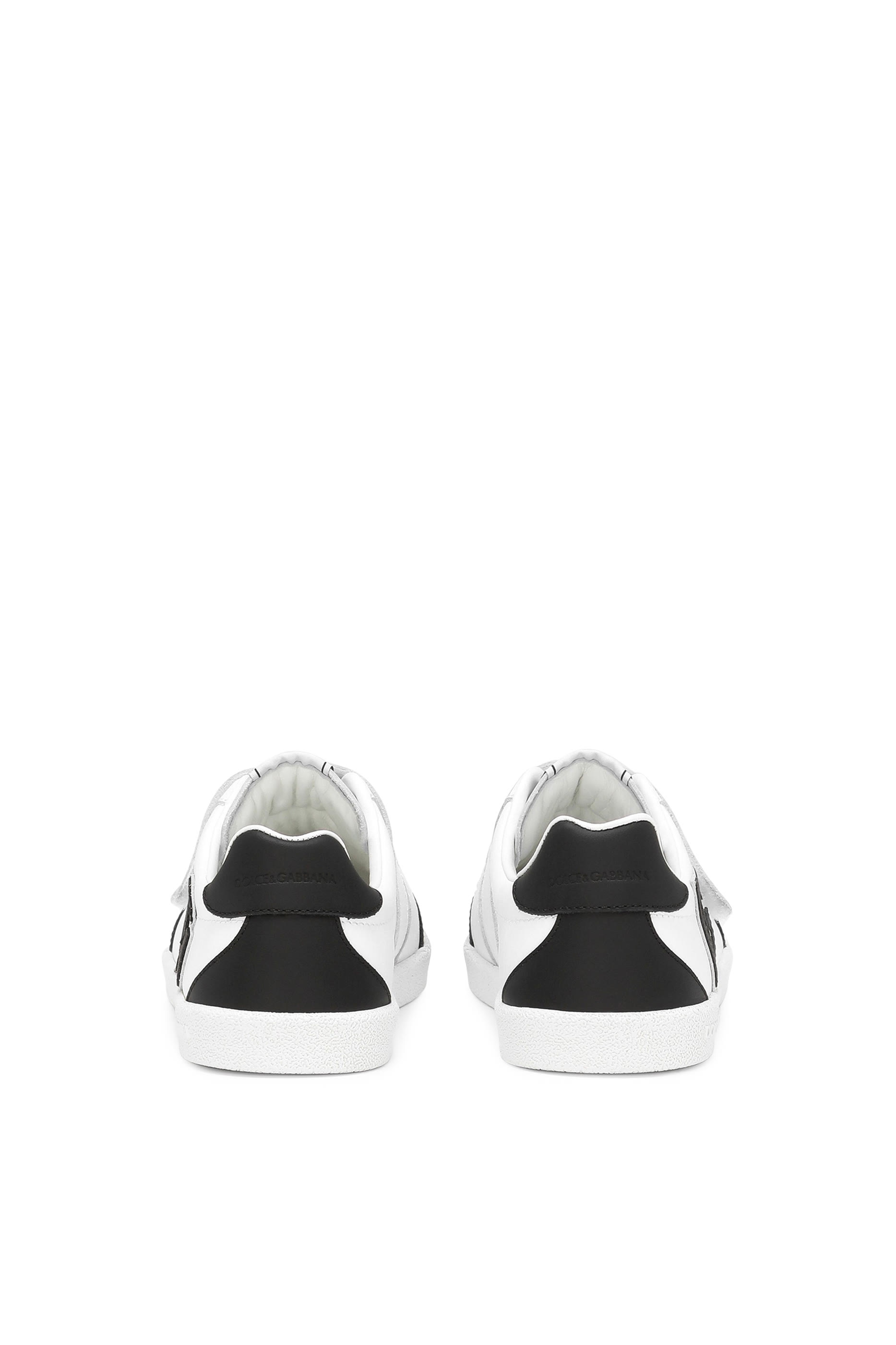 Kids DG Logo Calfskin Low-Top Sneakers