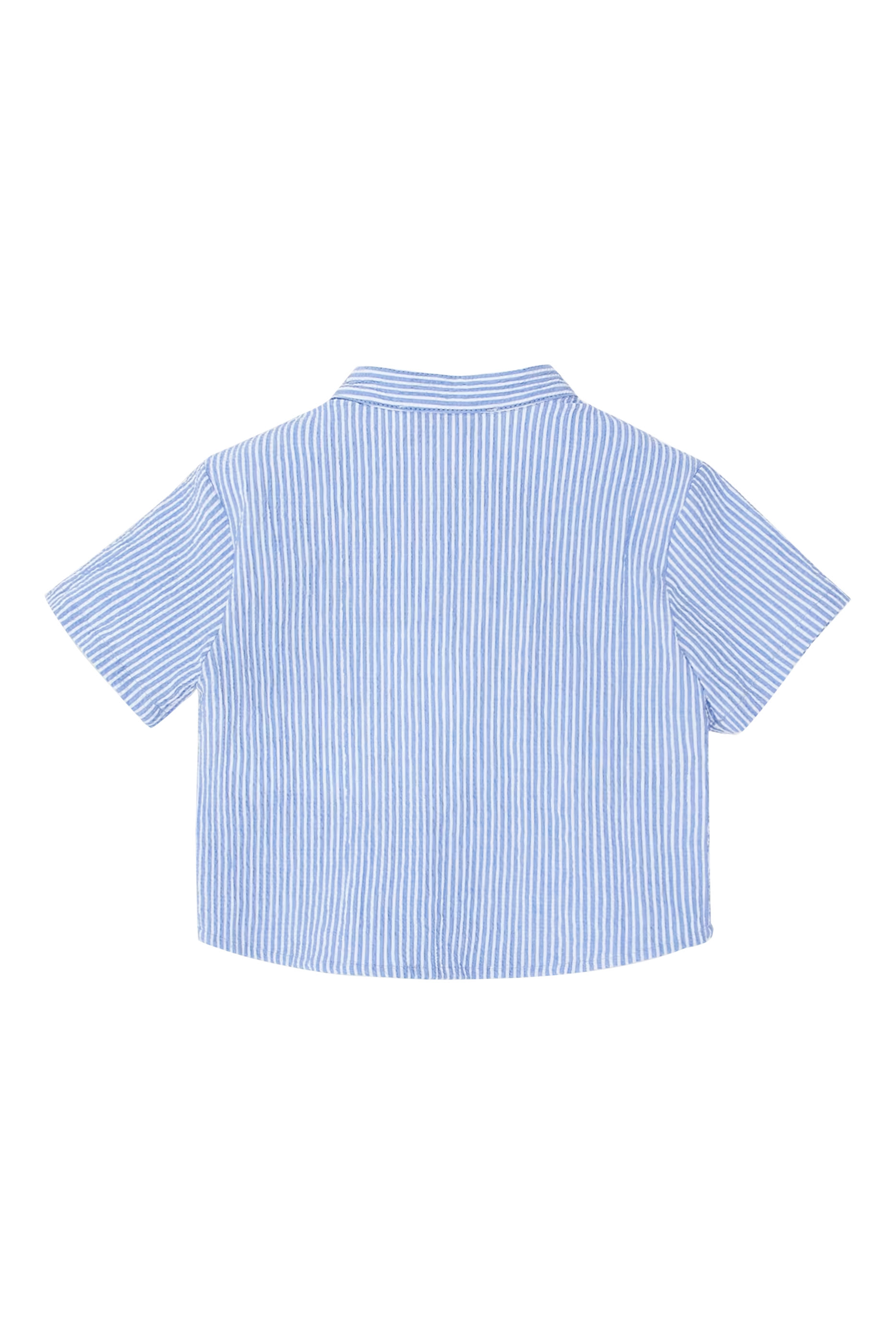 Kids  Striped Logo Shirt 