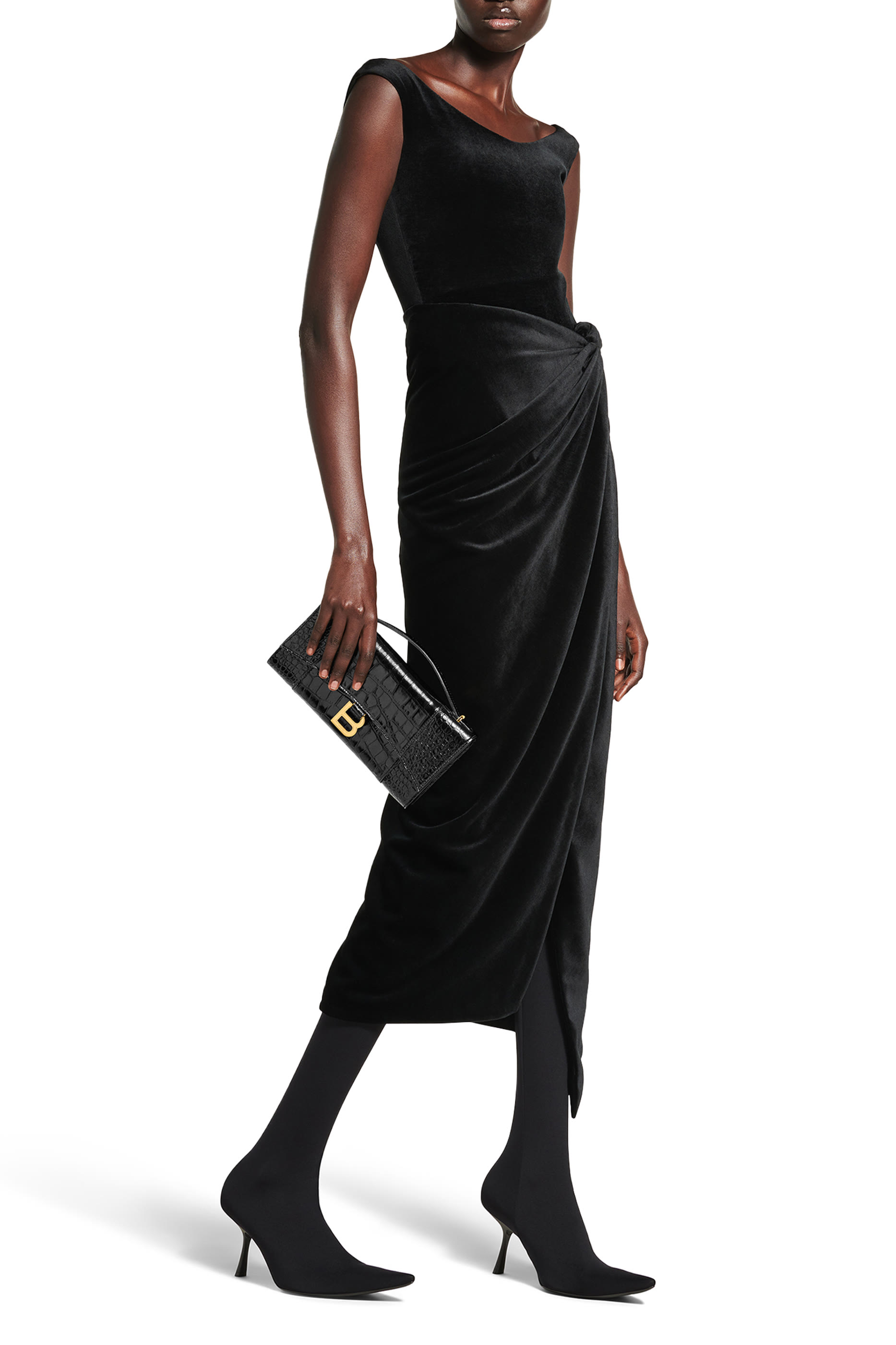 Small Hourglass Top-Handle Bag