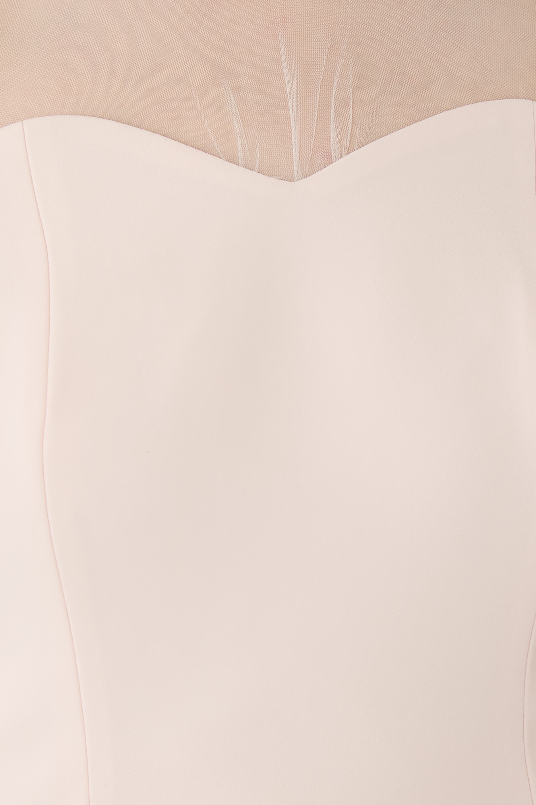 Off Shoulder Illusion Neckline Gown