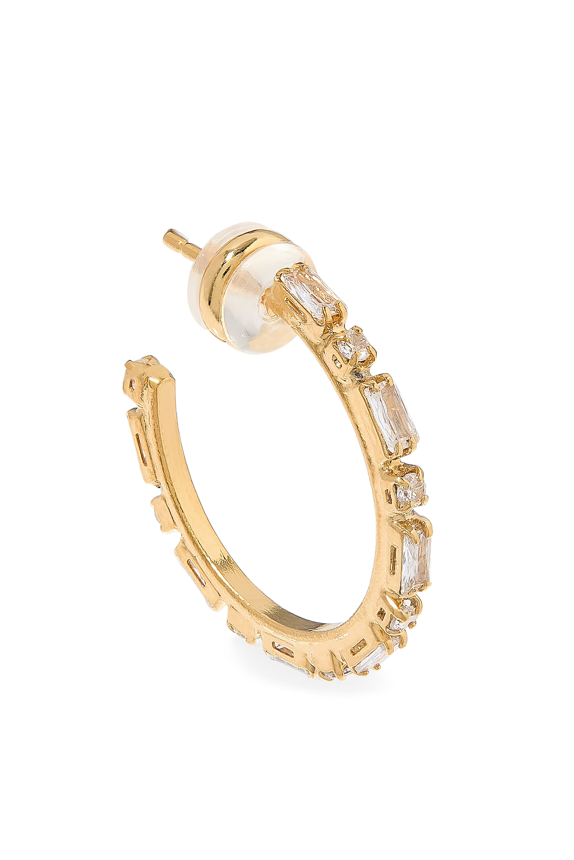 Evelyne Crystal Loops, 18k Gold / Rhodium & Swarovski Crystals