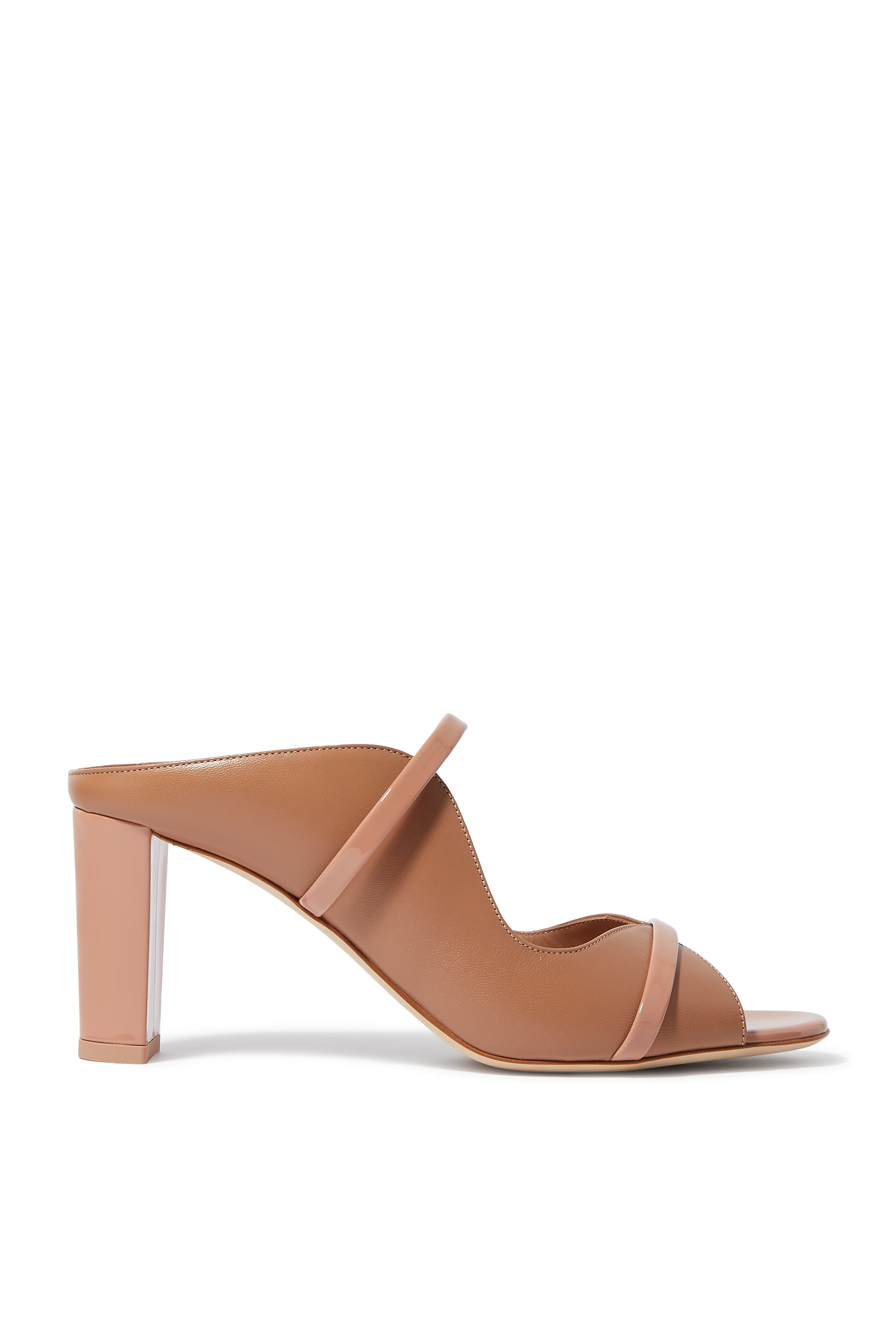 Norah 70 Leather Block Heel Mules