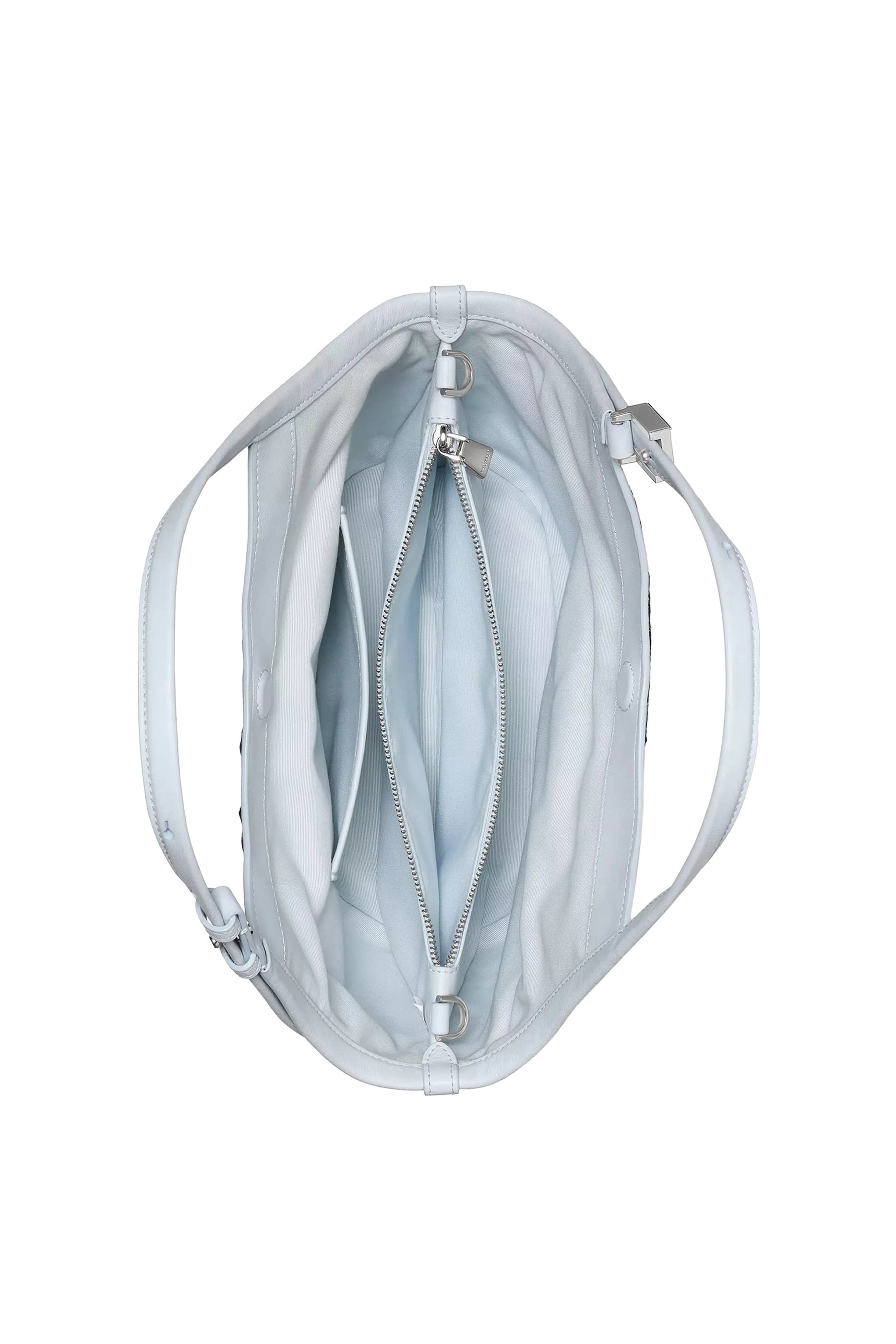 Deco Snake Embossed Small Tulip Tote Bag 