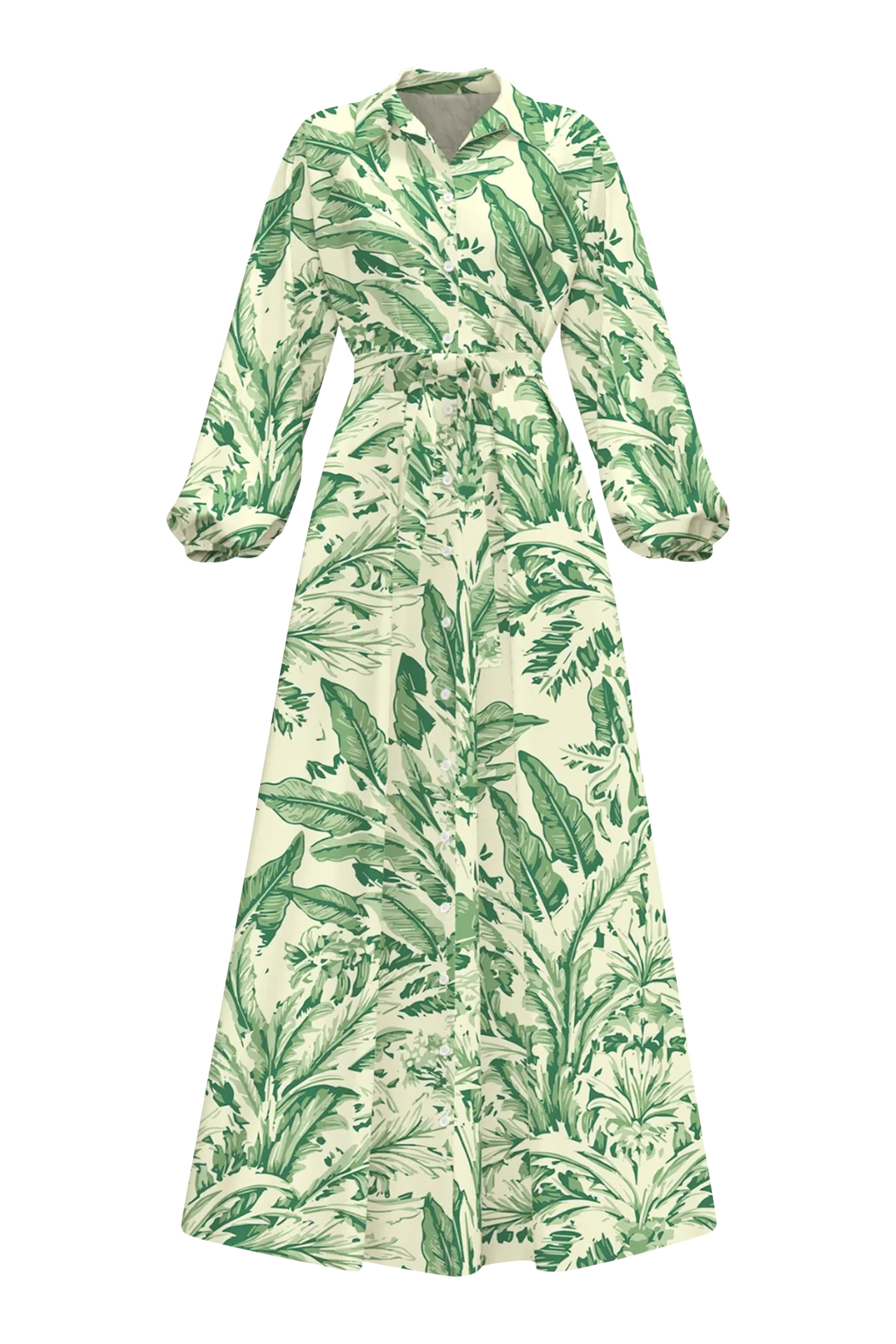 Printed Cotton Poplin Naja Midi Dress 