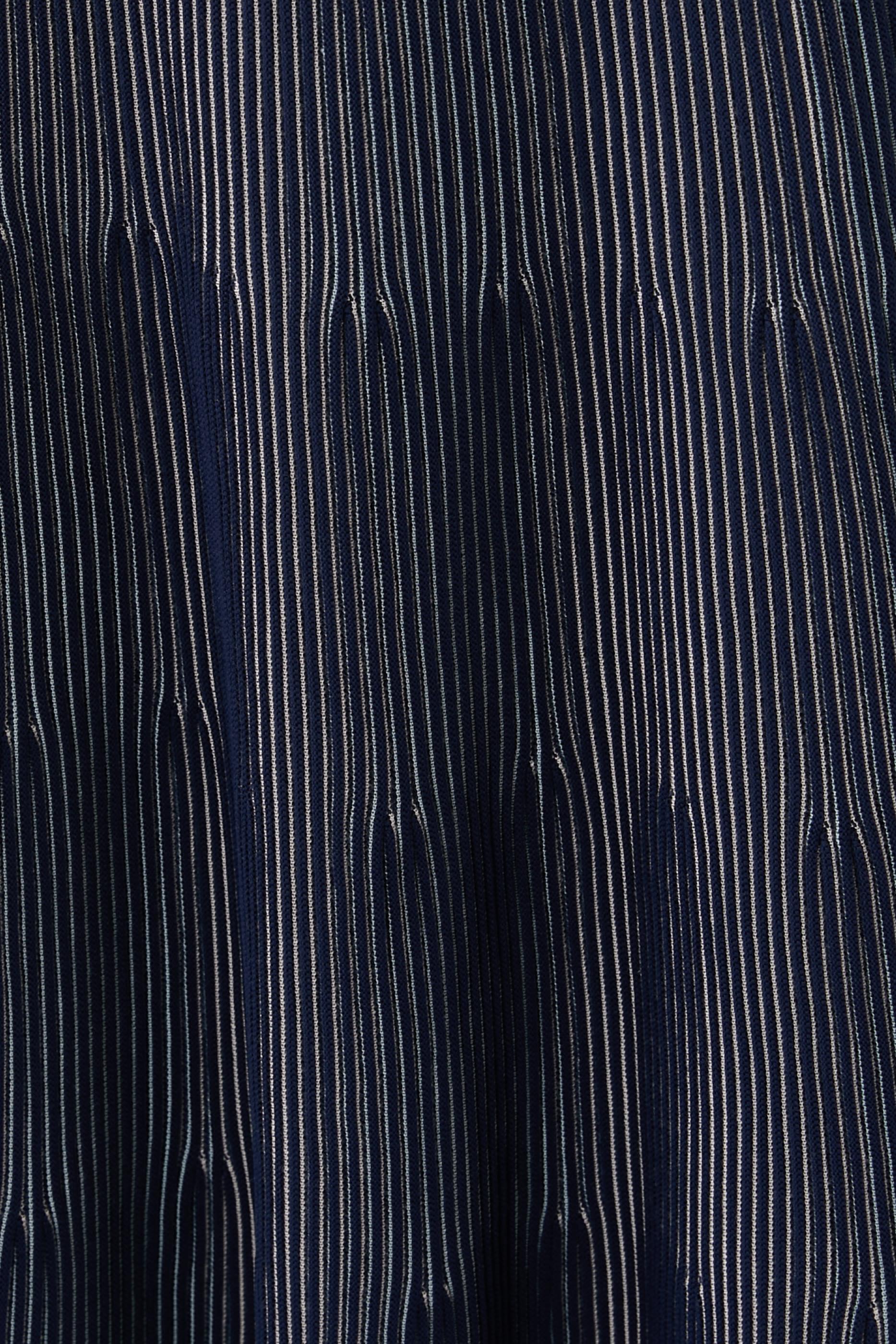 Interrib Effect Long Skirt