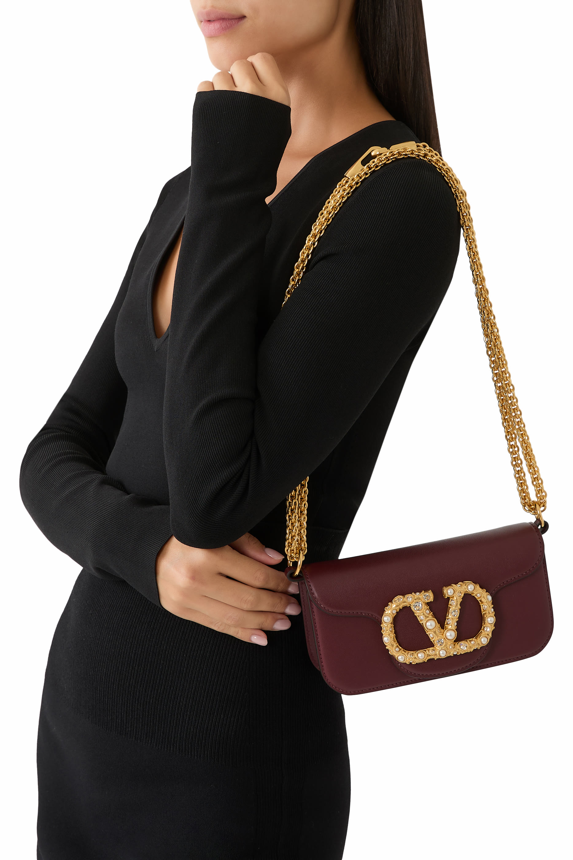 Loc&ograve; Jewel Logo Small Shoulder Bag