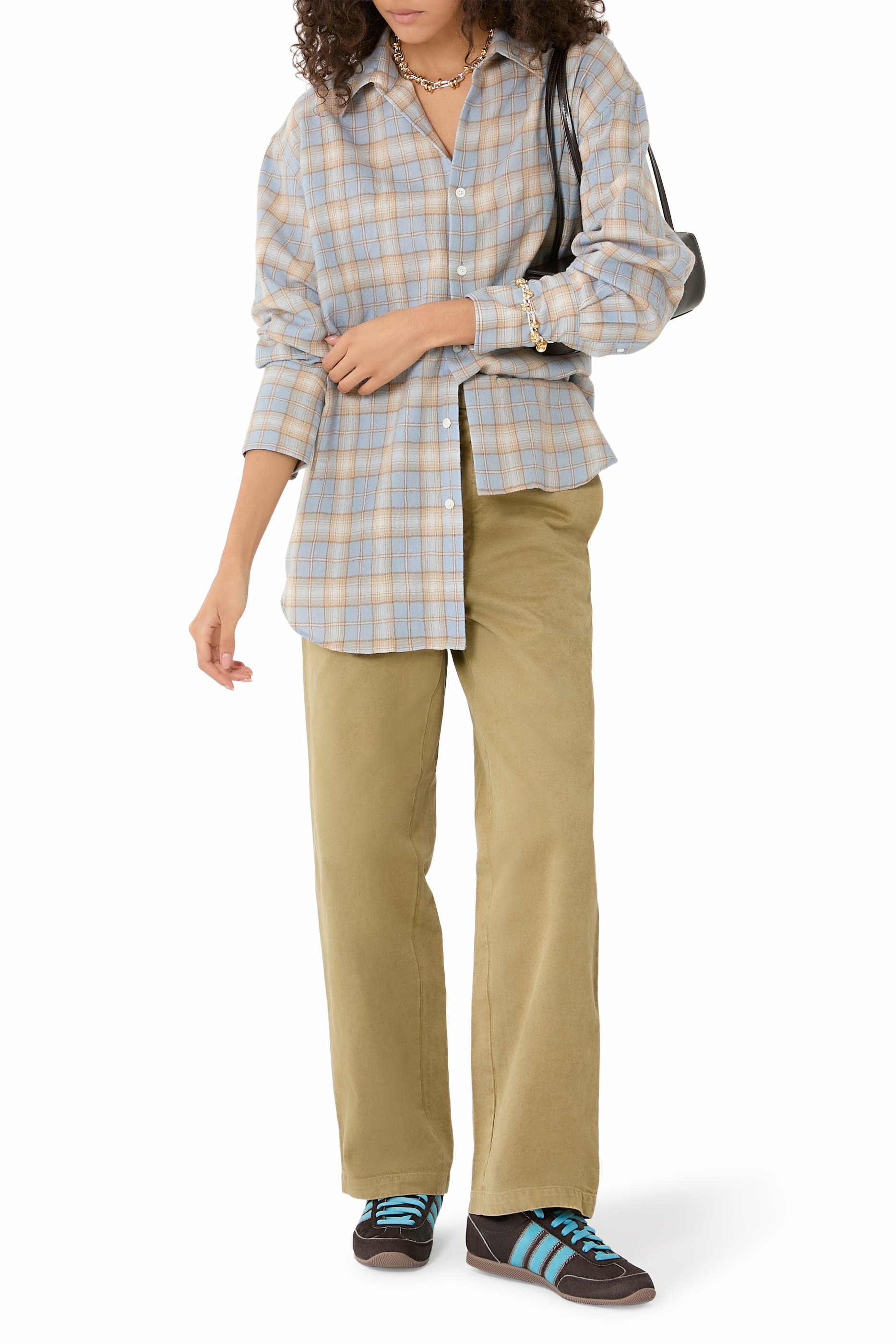 Airy Wool Check Shirt