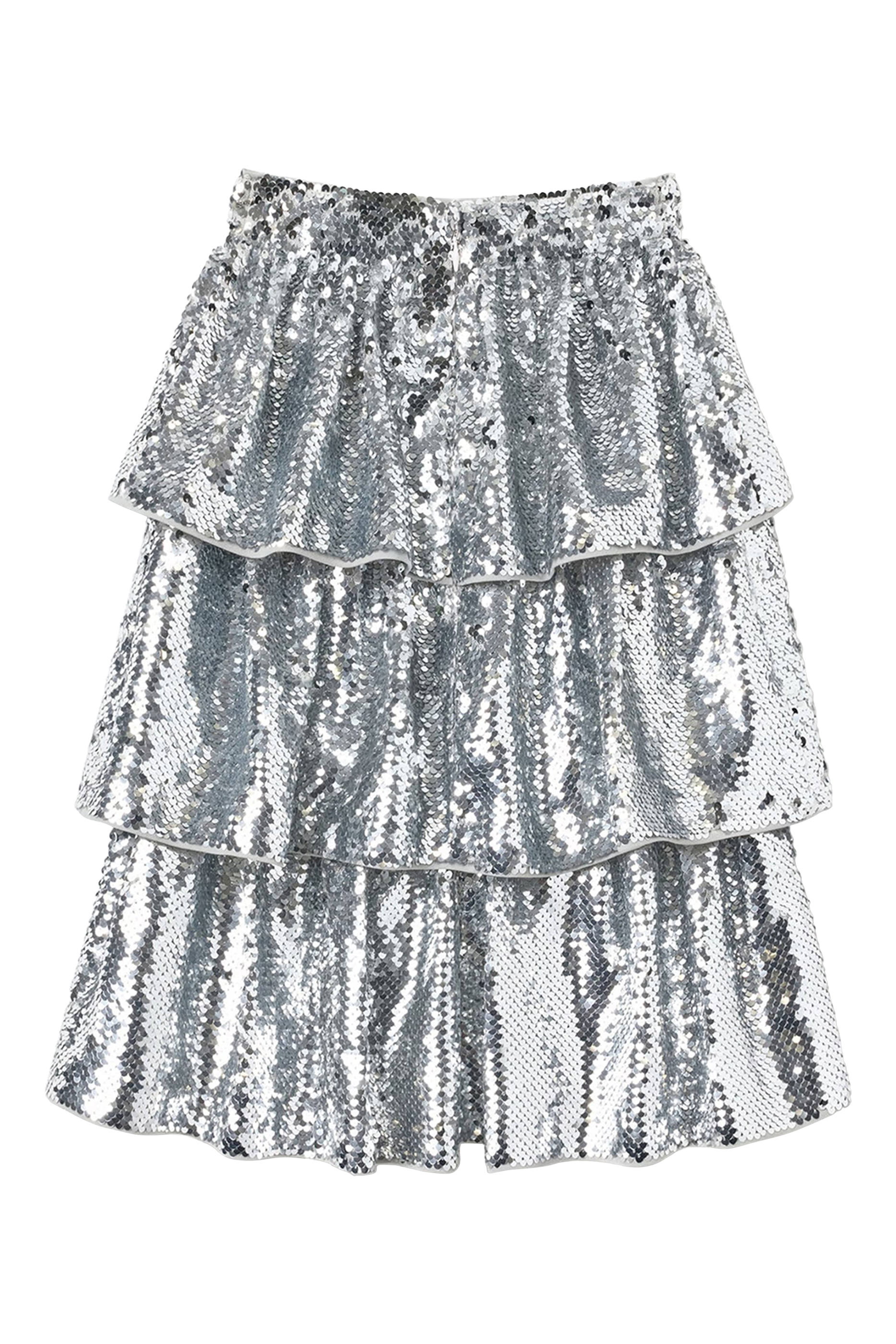 Kids Sequin Tiered Skirt
