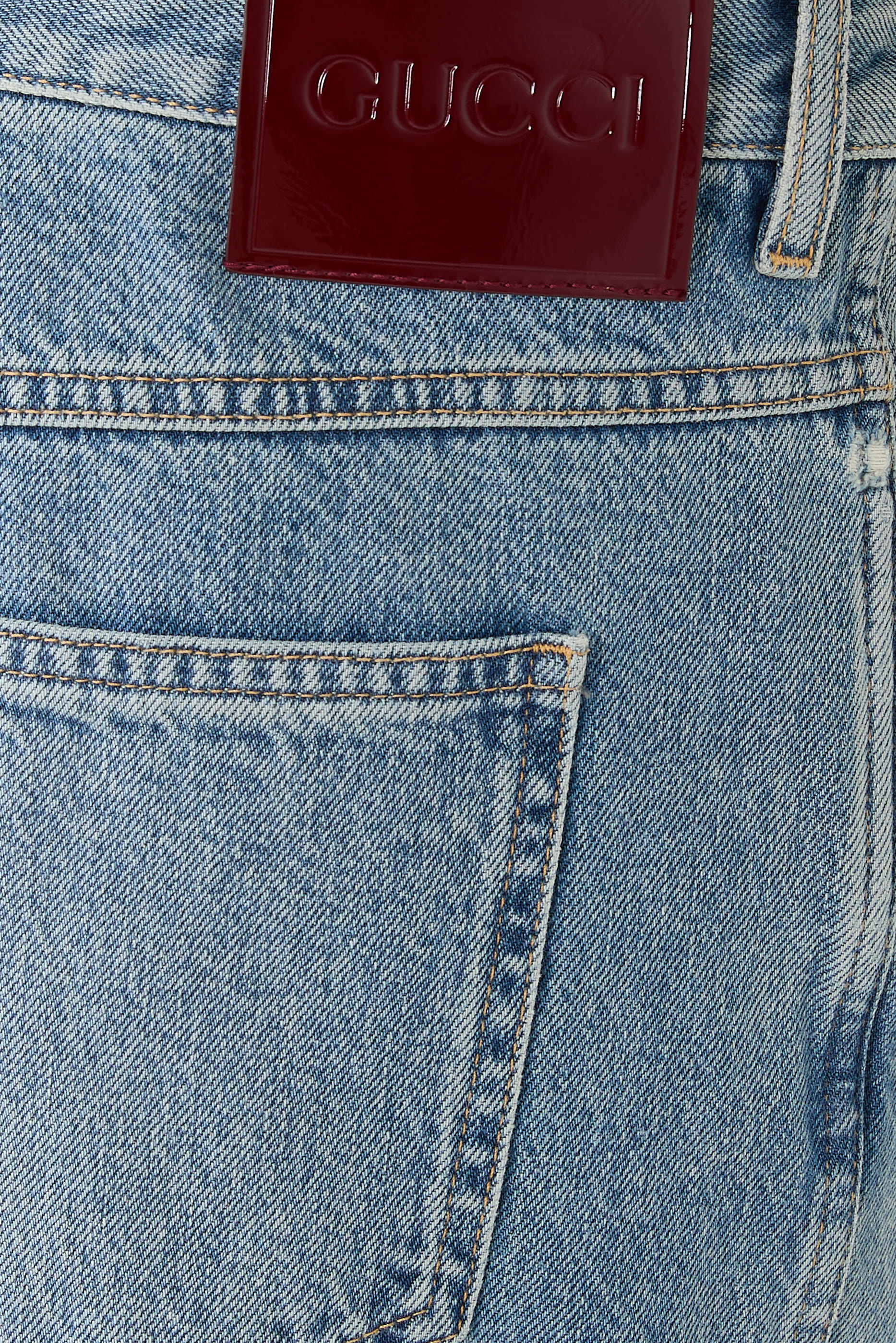  Slim Fit Cotton Denim Pants