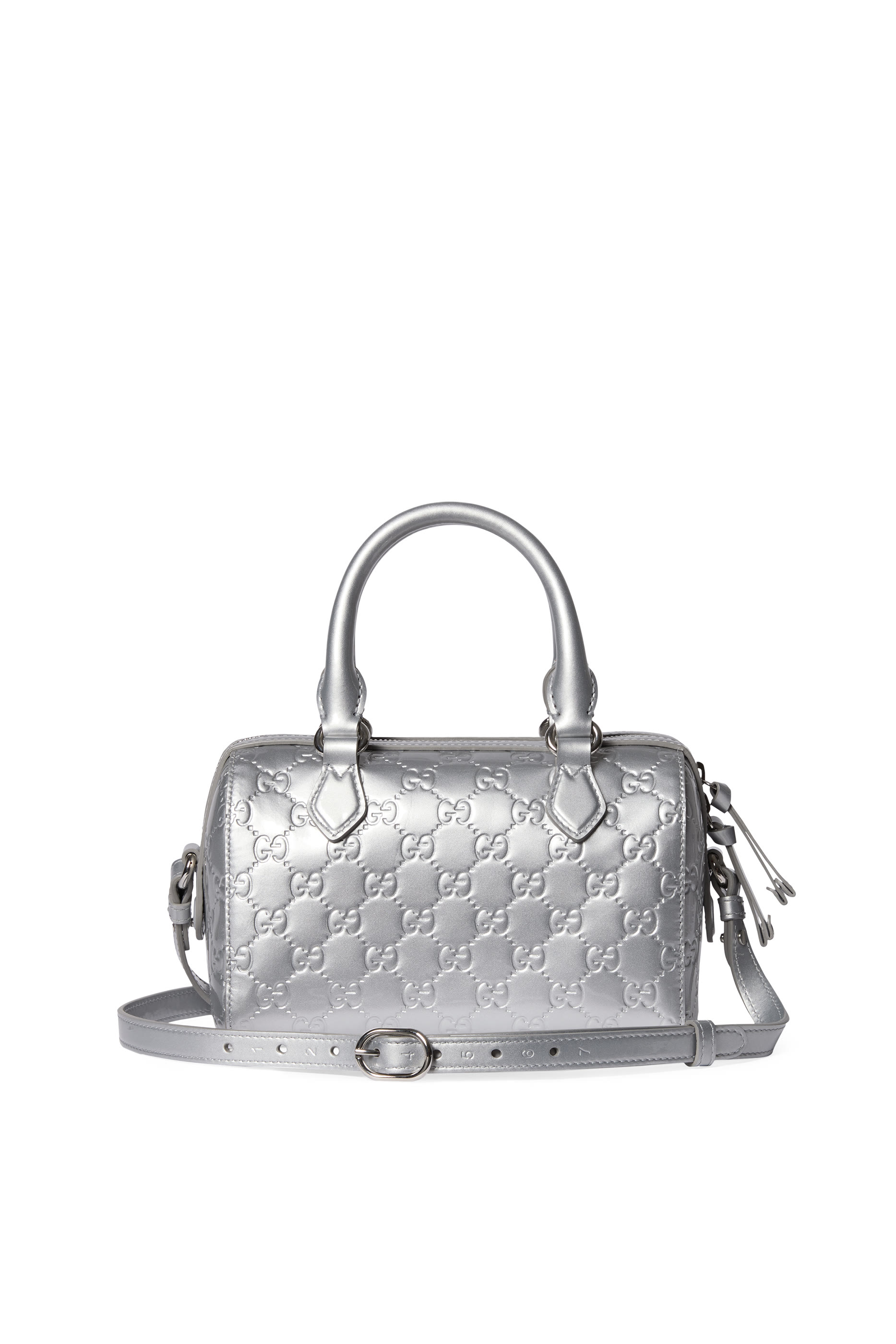 GG Emblem Small Boston Bag