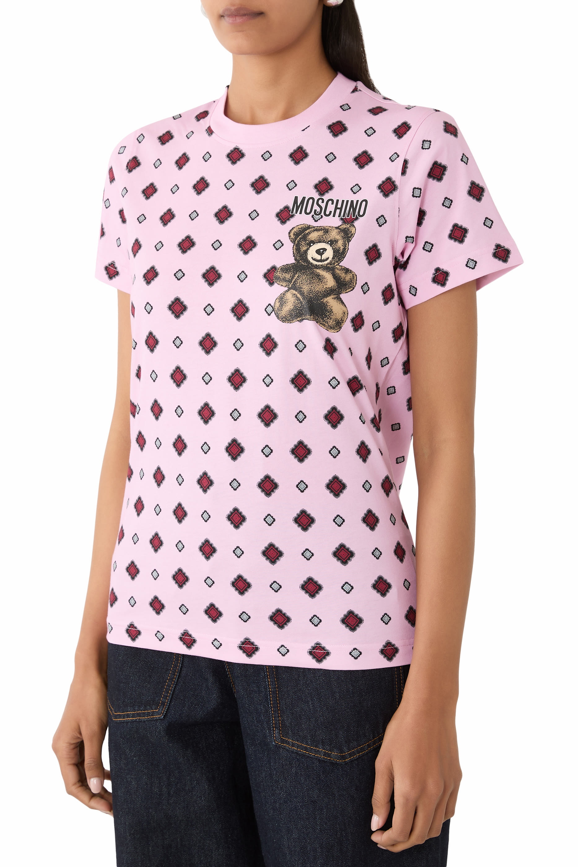 Logo Teddy Printed T-Shirt